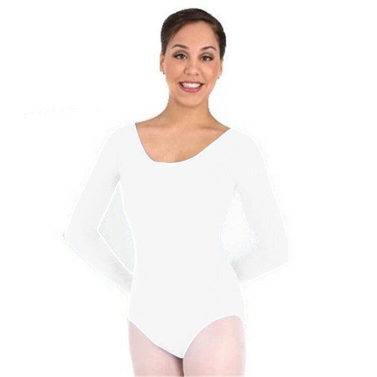 Body Wrappers Classwear Long Sleeve Ballet Cut Leotard - Click Image to Close