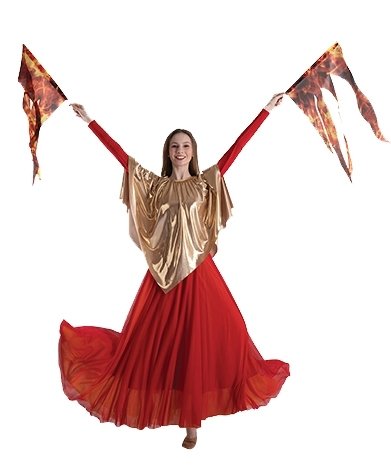 Body Wrappers Small Flame Flag