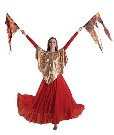 Body Wrappers Small Flame Flag - Click Image to Close