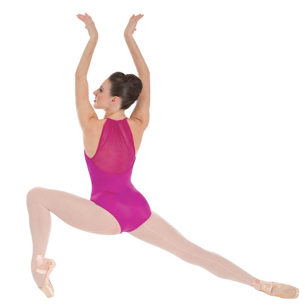 Body Wrappers / Tiler Peck Designs Power Mesh Halter Leotard [BWPP1000