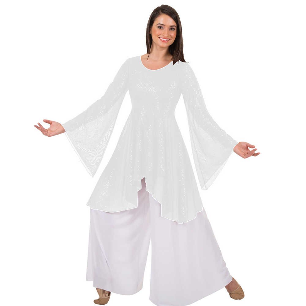 Body Wrappers Twinkle Long Sleeve Tunic - Click Image to Close