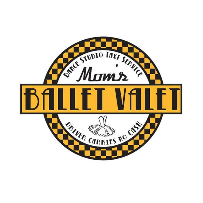 Covet Mom's Ballet Valet-Taxi Service White Tee - Click Image to Close