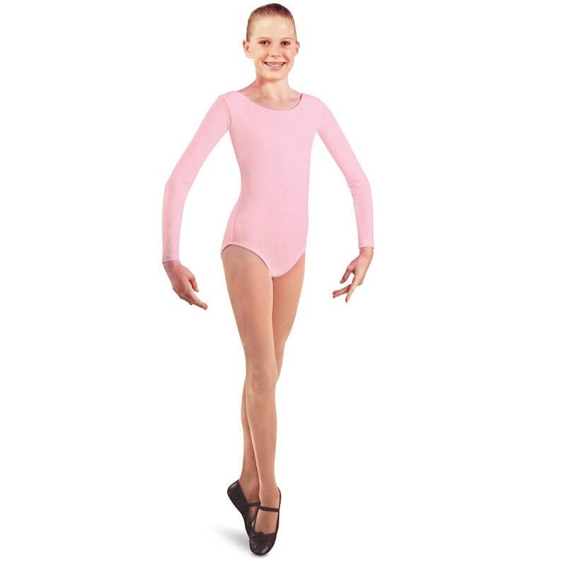 Danshuz Child Cotton Long Sleeve Leotard - Click Image to Close