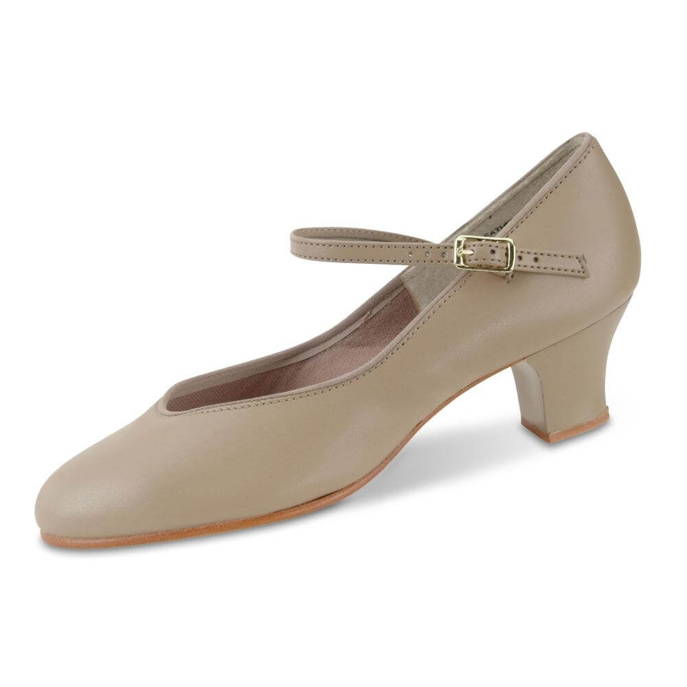 Danshuz 1 1/2" Heel Tap Queen Tan Character Shoe