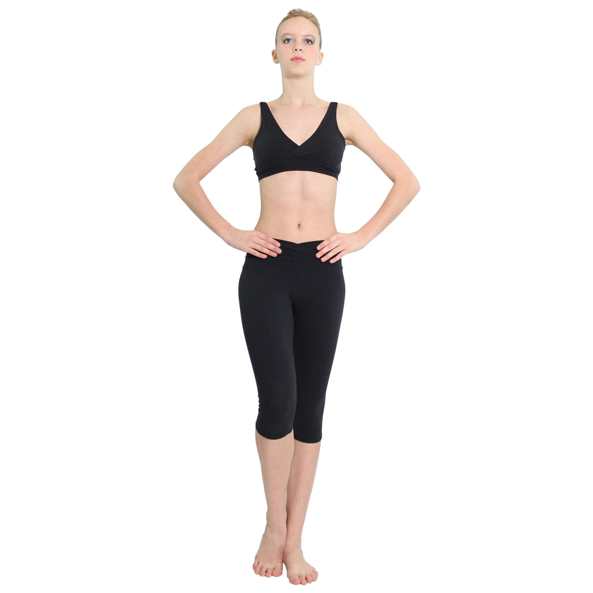 Danzcue Suede Supplex Oasis Capri Legging - Click Image to Close