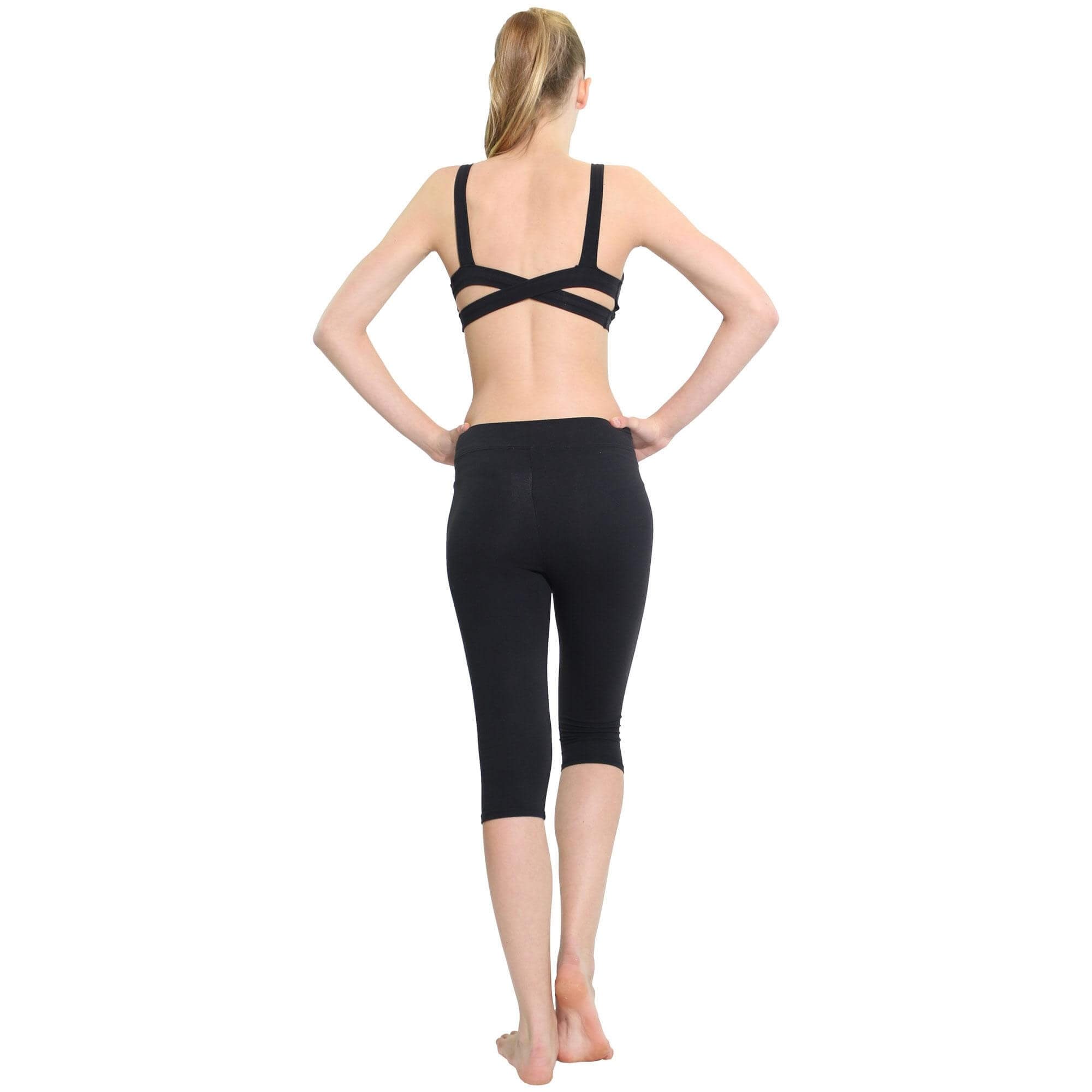 Danzcue Suede Supplex Oasis Capri Legging - Click Image to Close