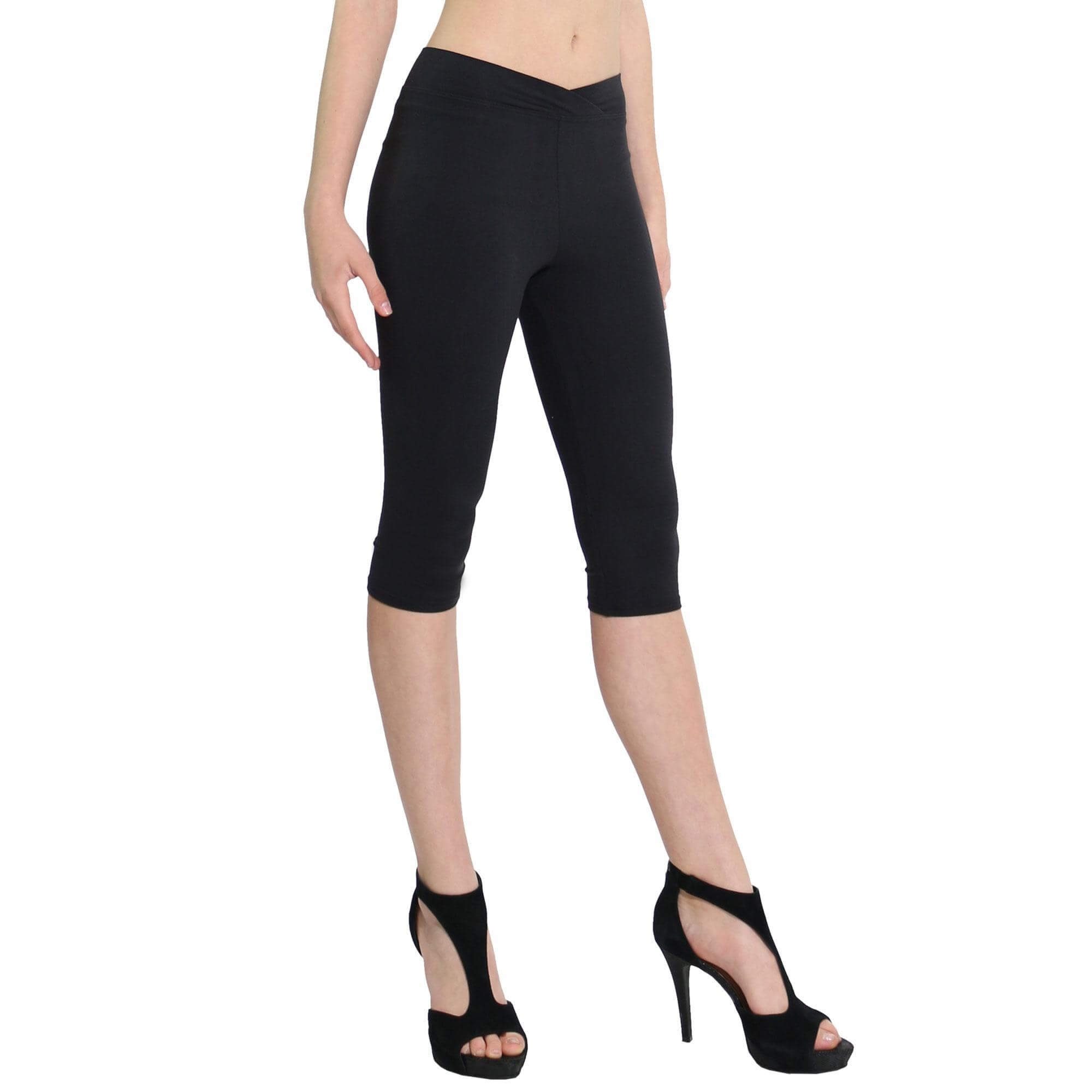 Danzcue Suede Supplex Oasis Capri Legging [DQAP201V] - Danzcue