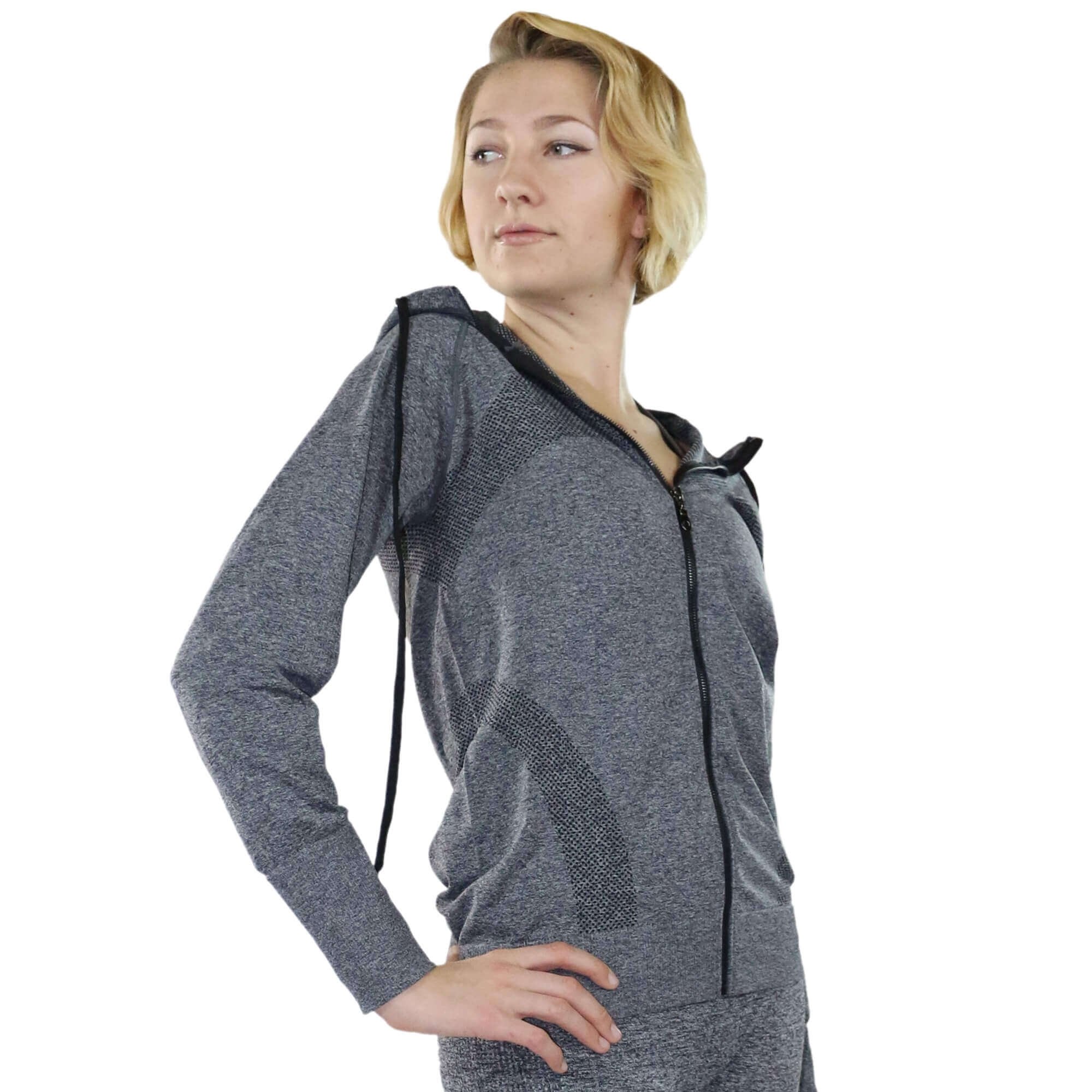 Fitcue Women's Full Zip Workout Hoodie [DQAT004] - $9.99