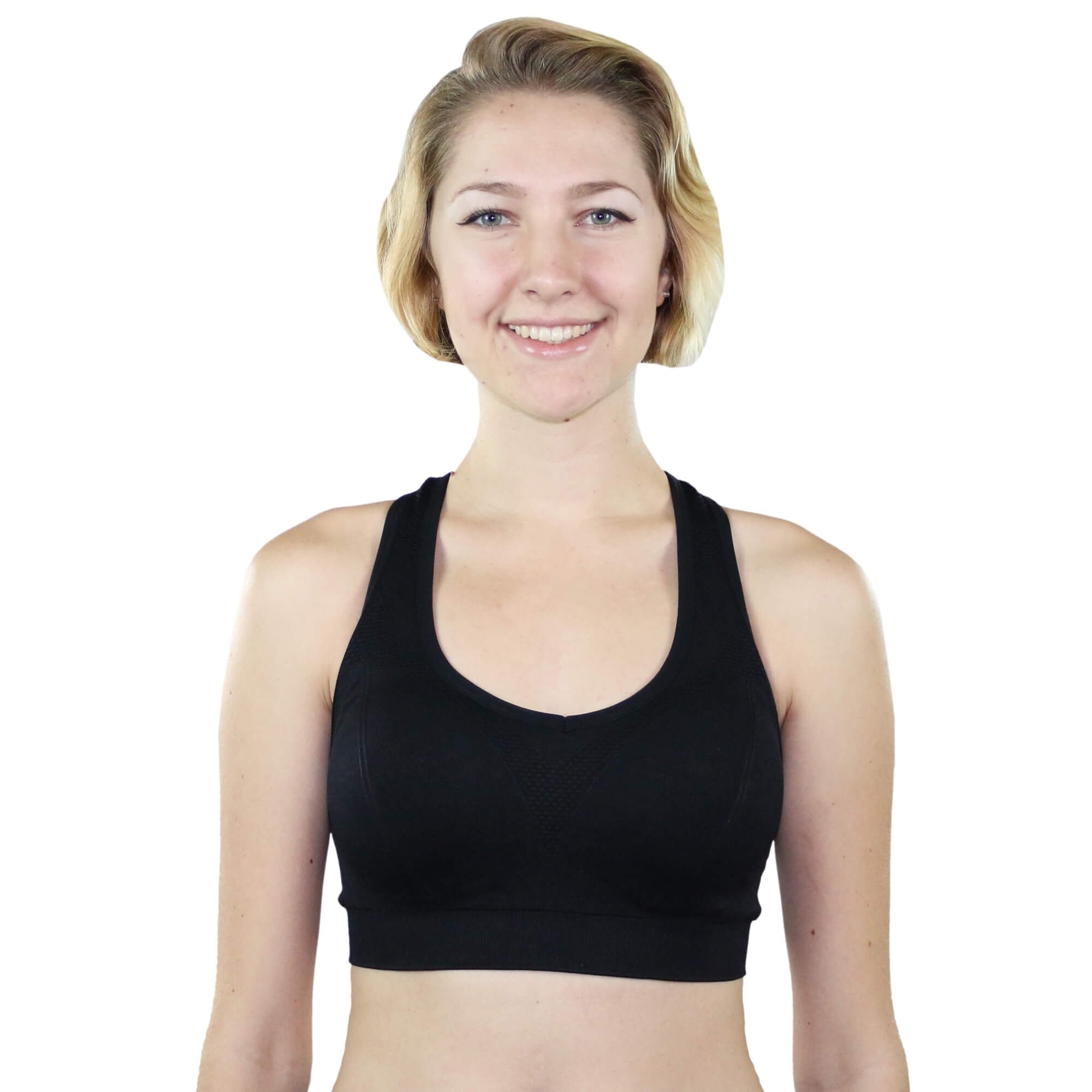 Fitcue Women's Active Racerback Sports Bra - Click Image to Close