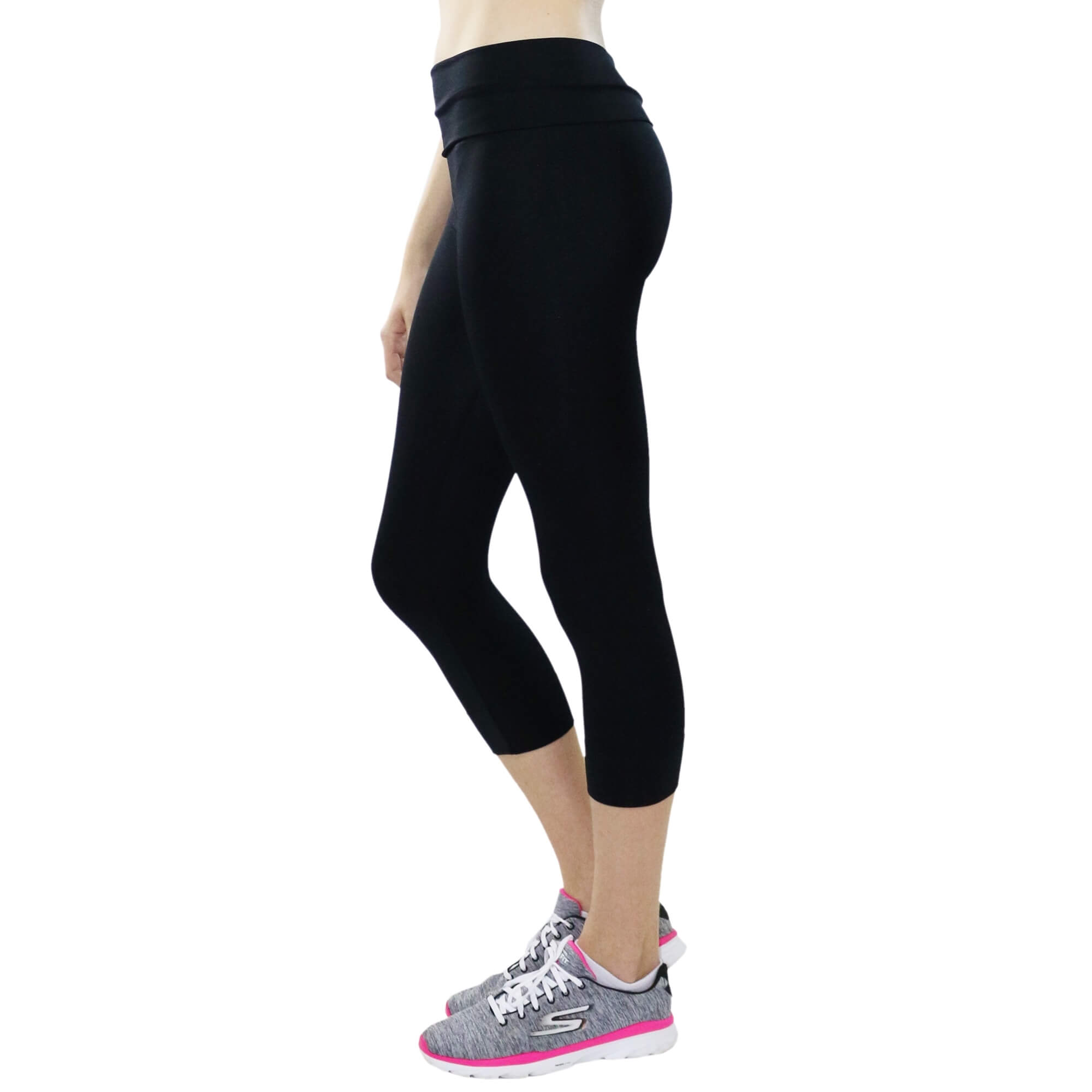 Fitcue Women's High Waist Actuve-Fit Sports Capri - Click Image to Close