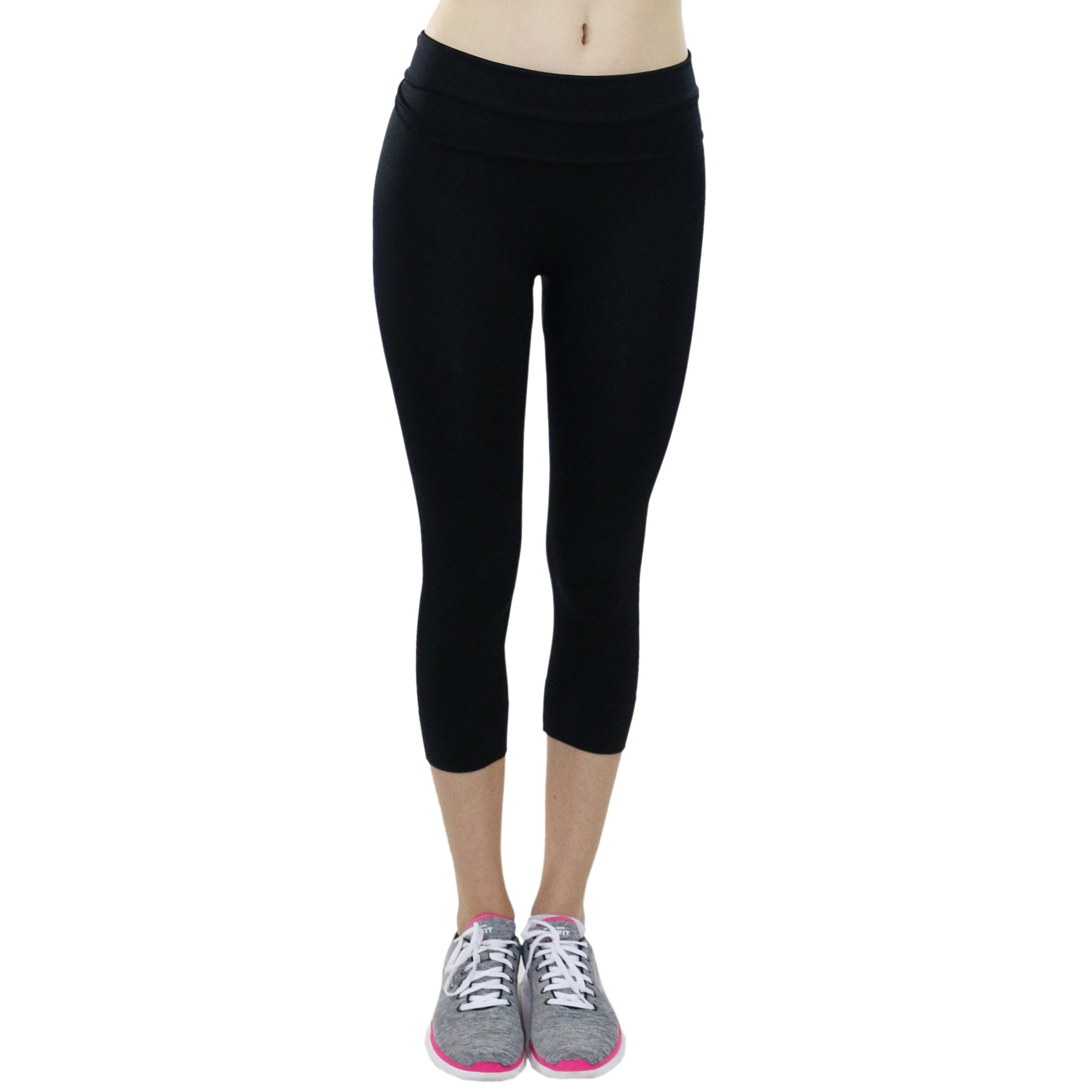 Fitcue Women's High Waist Actuve-Fit Sports Capri - Click Image to Close