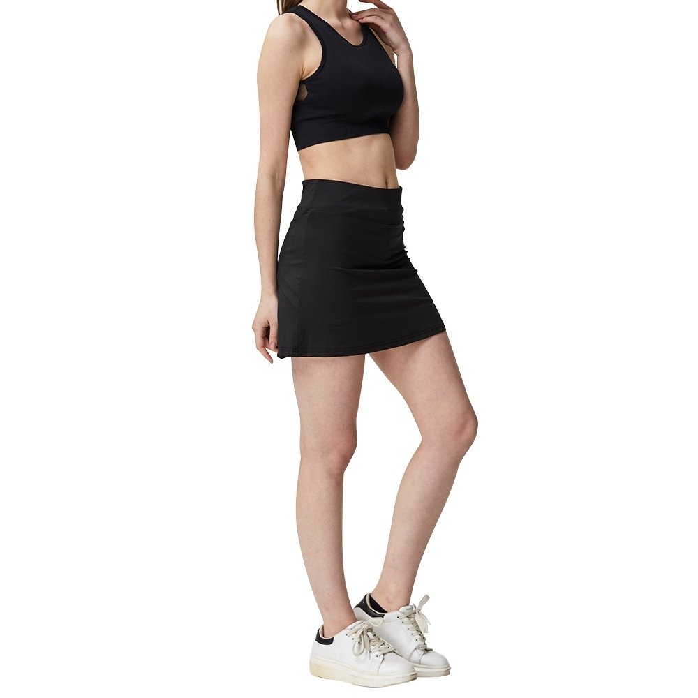 Danzcue Women's Pleated Tennis Skirt with Shorts Pocket, Athletic High Waisted Golf Running Skorts Skirts - Click Image to Close