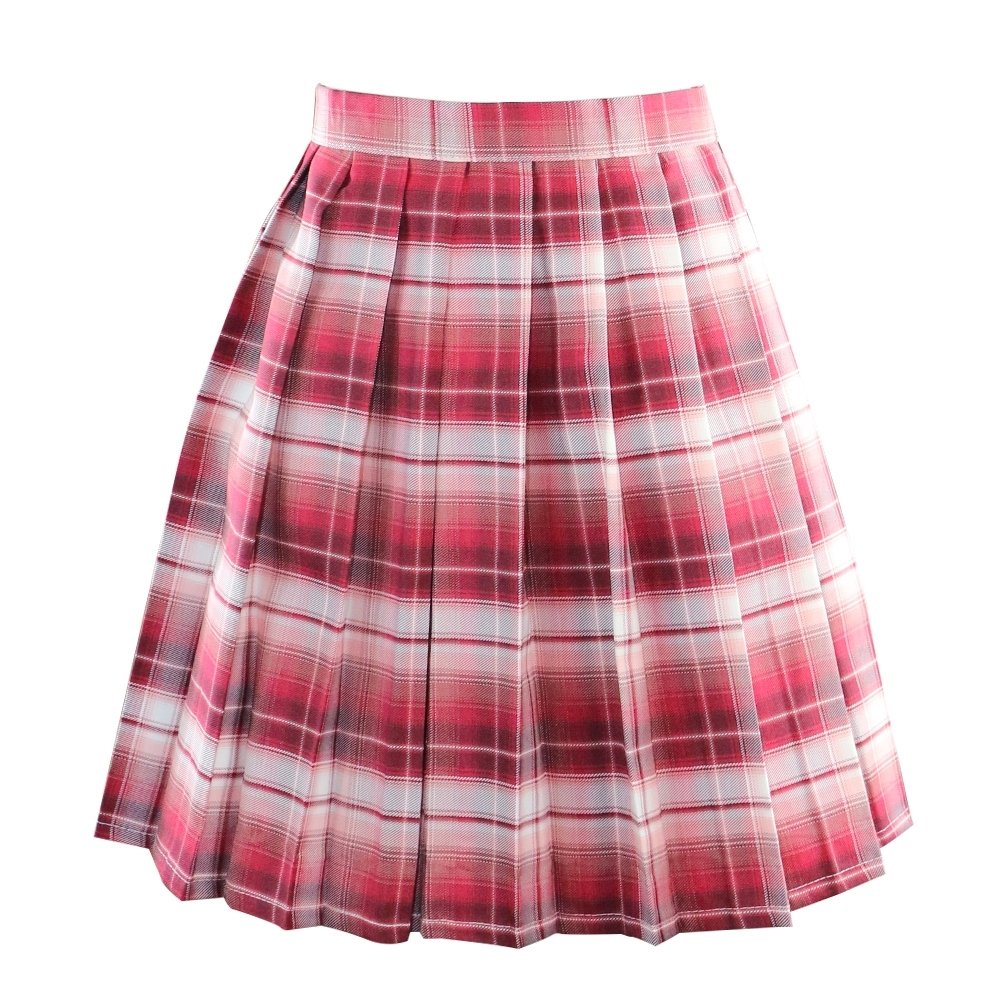 Danzcue Womens High Waisted Pleated Skirt, Tennis Skater Skirt, A-line School Uniform Mini Skirt with Shorts - Click Image to Close