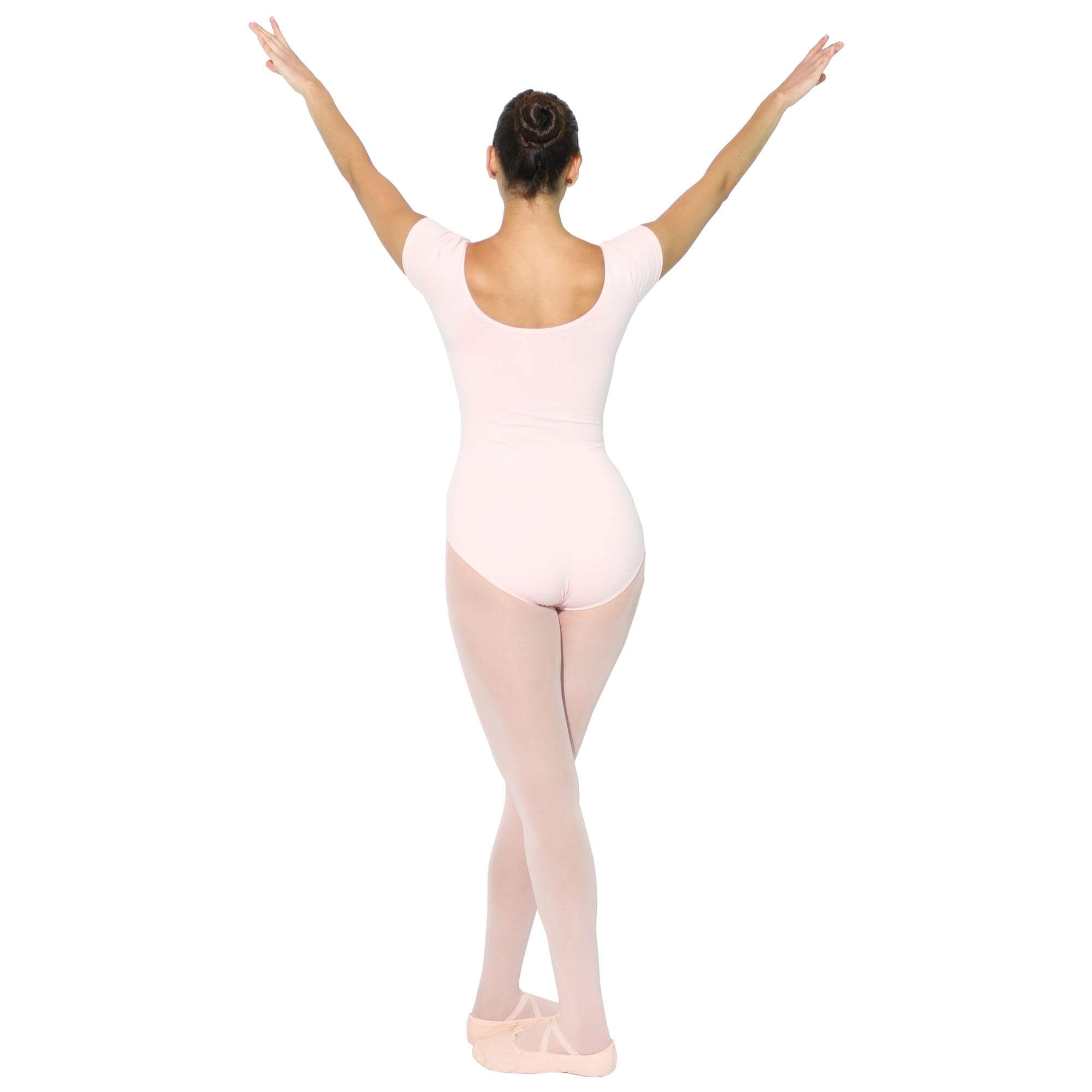 Danzcue Adult Cotton Short Sleeve Ballet Cut Leotard - Click Image to Close