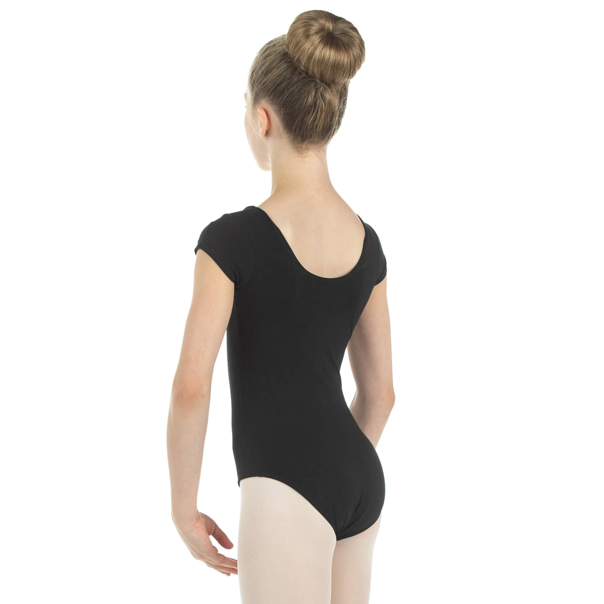 Danzcue Child Cotton Short Sleeve Ballet Cut Leotard - Click Image to Close