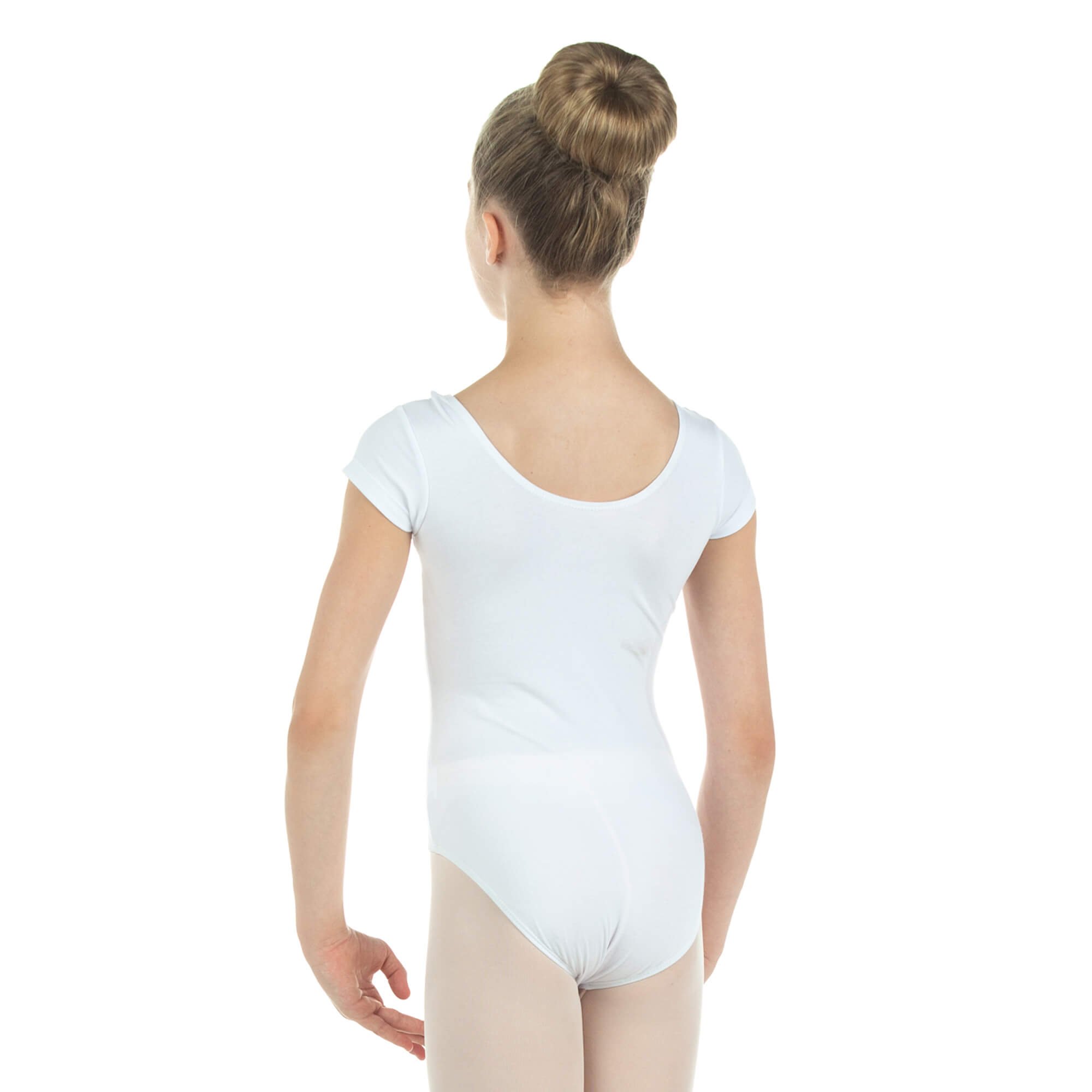 Danzcue Child Cotton Short Sleeve Ballet Cut Leotard - Click Image to Close