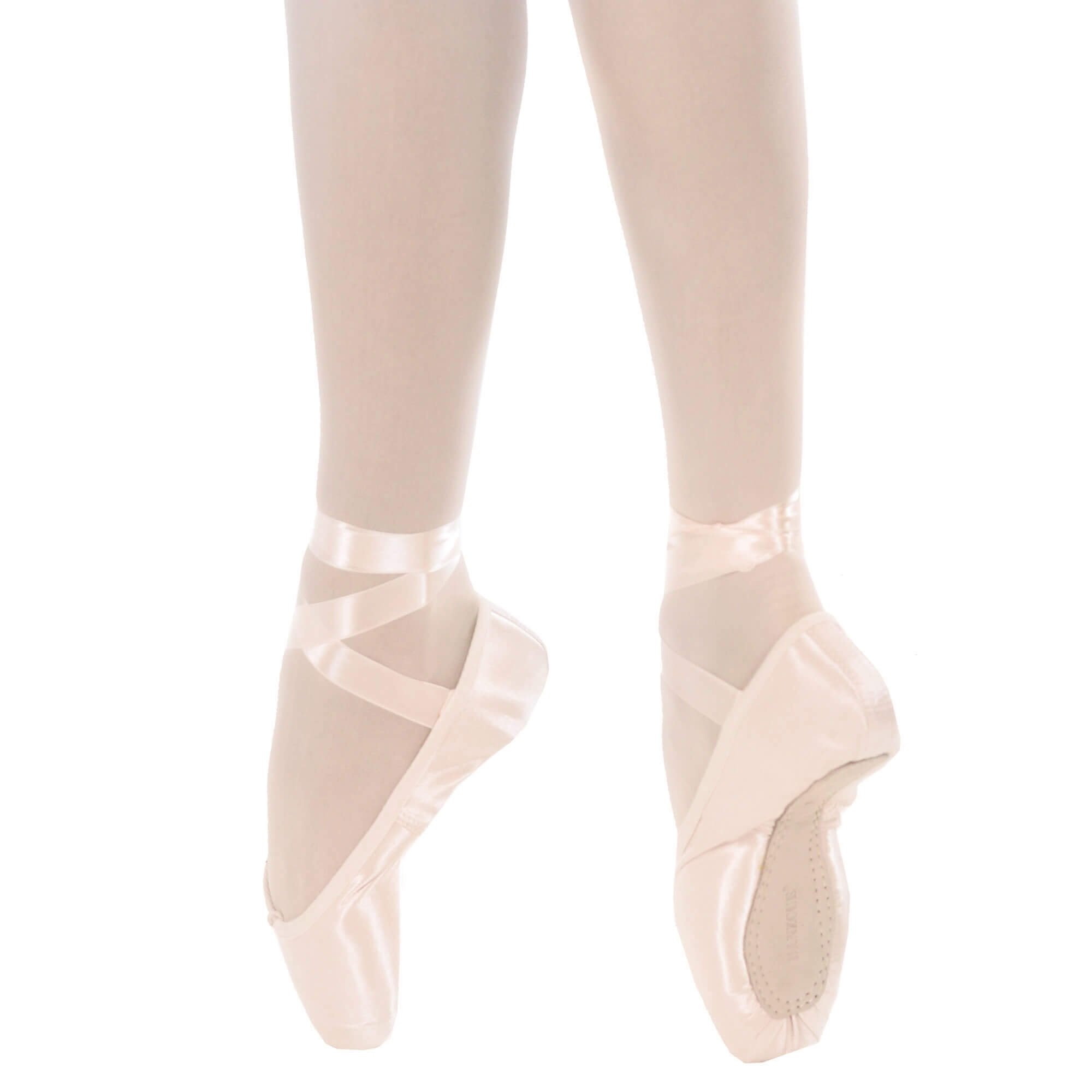 Danzcue Womens Flexible Soft Shank Pointe Shoes With Ribbon [DQBP002 ...