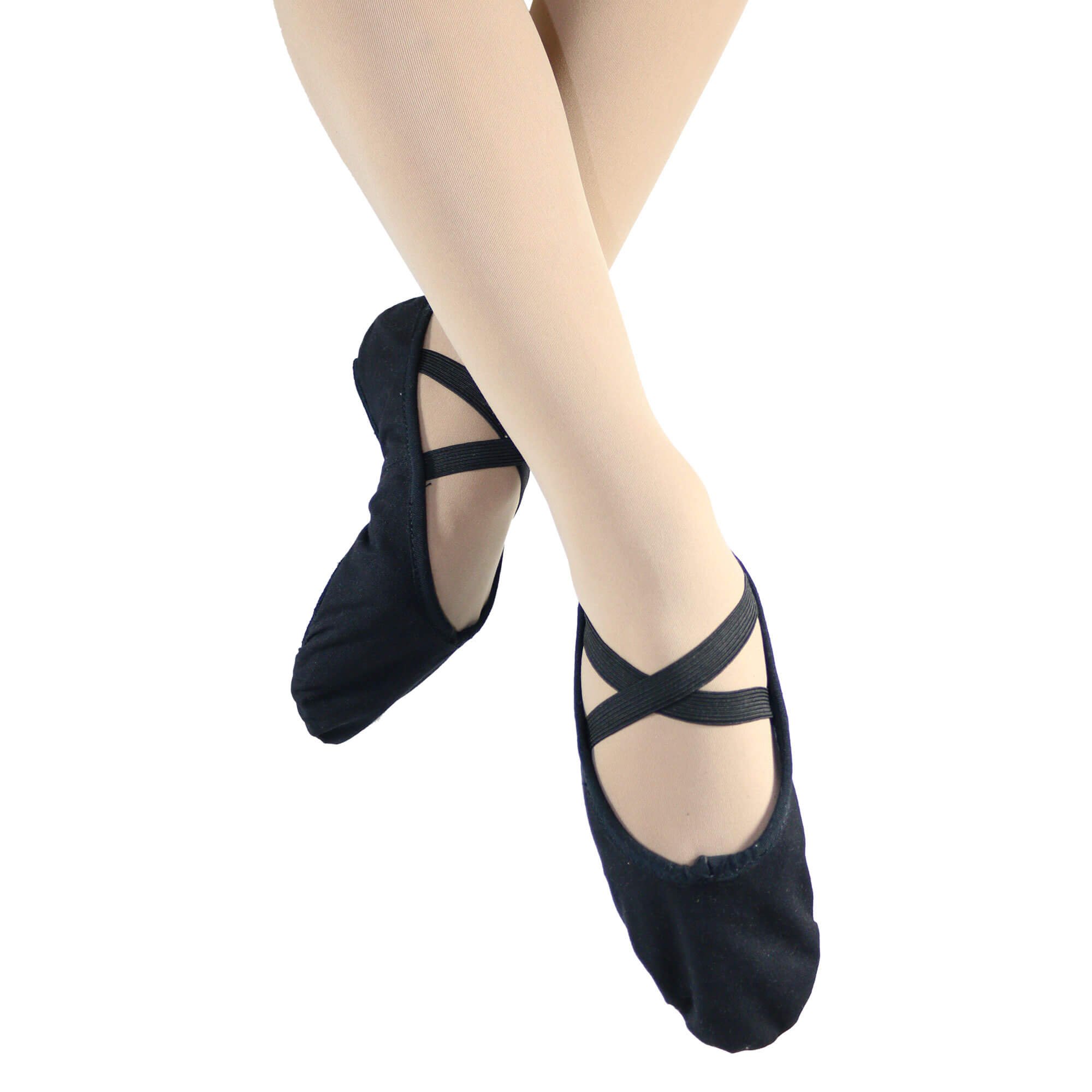 Danzcue Adult Split Sole Canvas Ballet Slipper - Click Image to Close