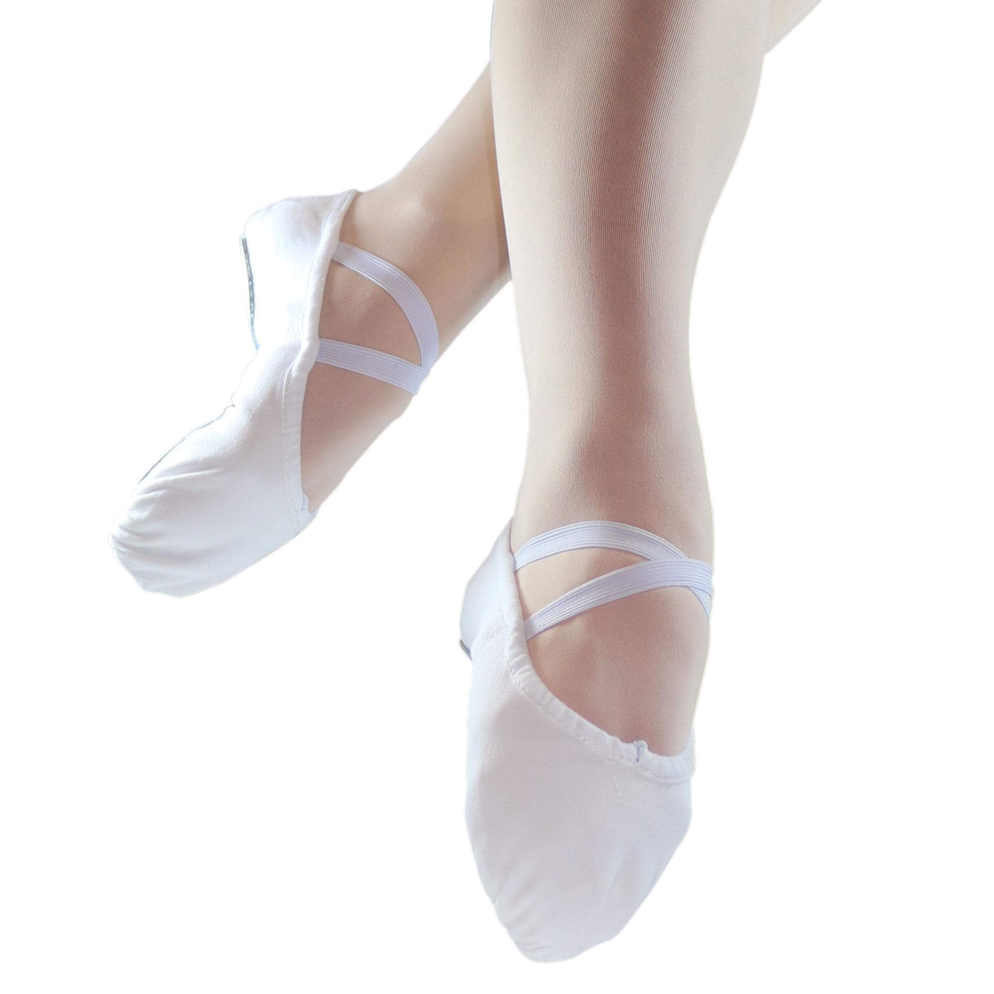 Danzcue Adult Split Sole Canvas Ballet Slipper - Click Image to Close