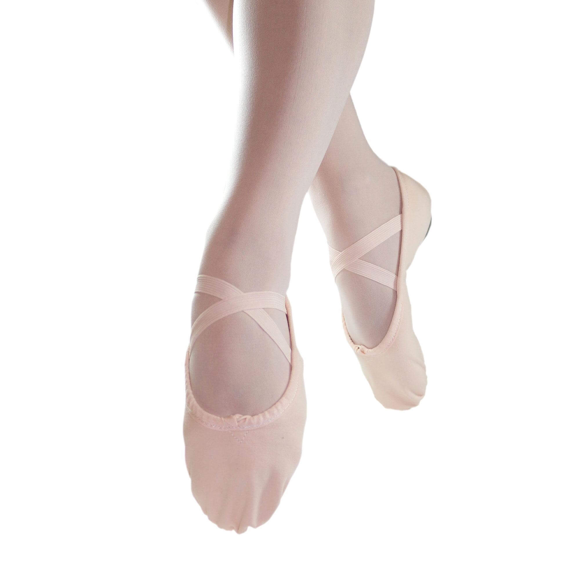 danzcue adult split sole canvas ballet slipper