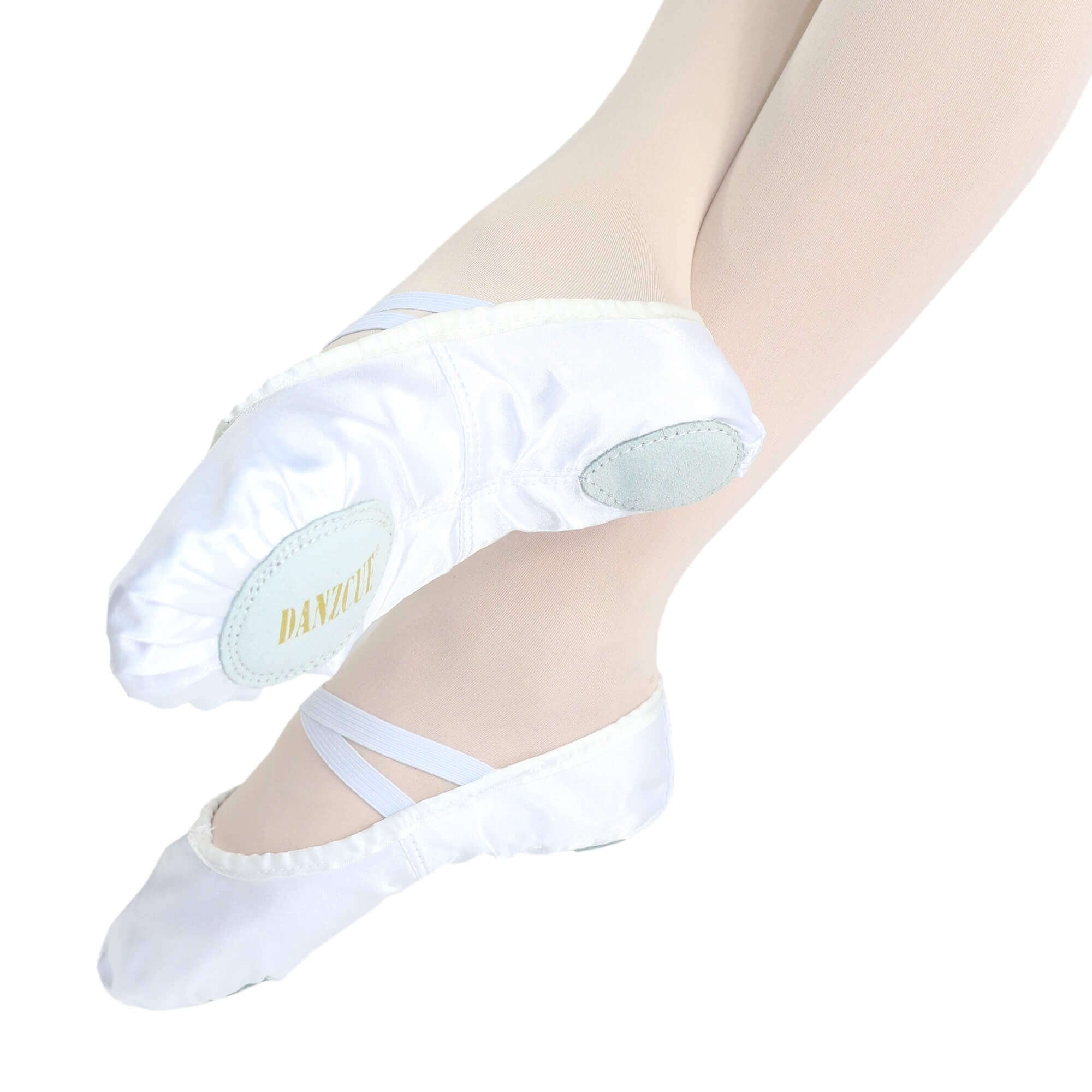 Danzcue Adult Split Sole Satin Ballet Slipper - Click Image to Close