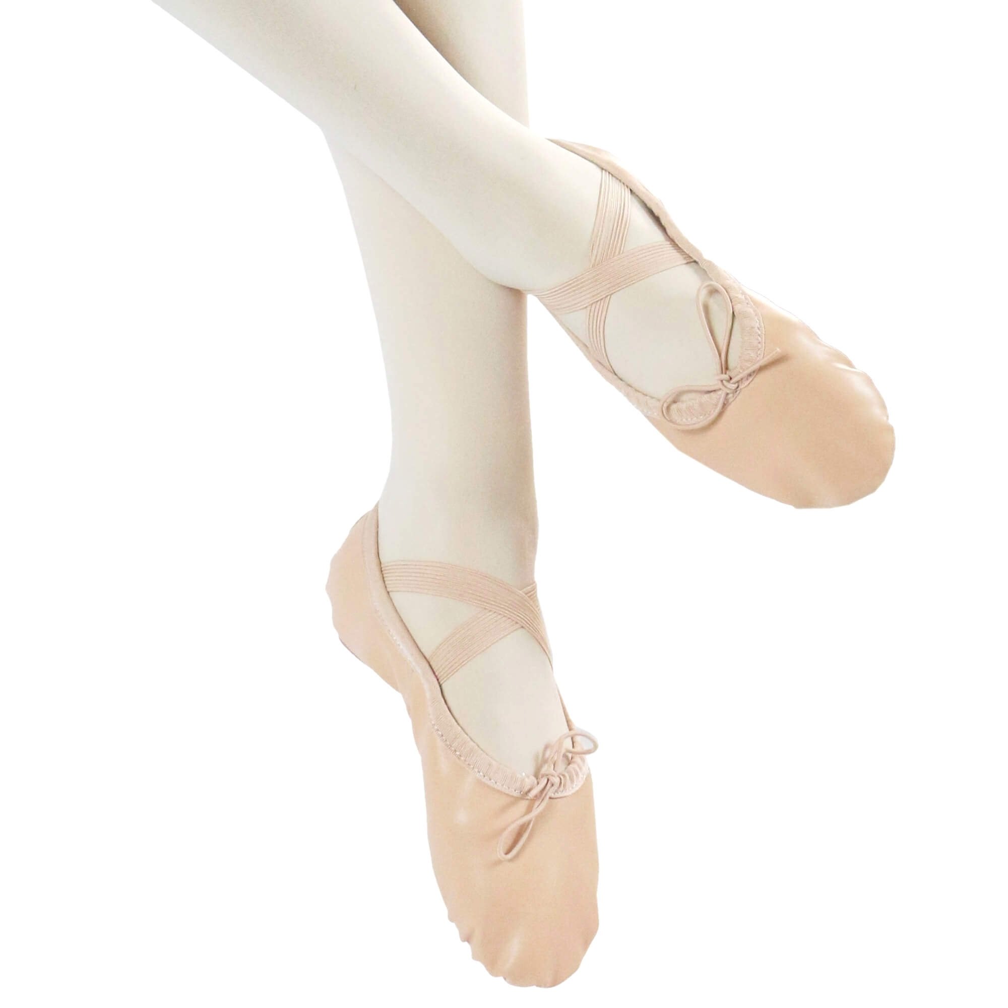 Danzcue Adult Split Sole Leather Ballet Dance Slipper - Click Image to Close