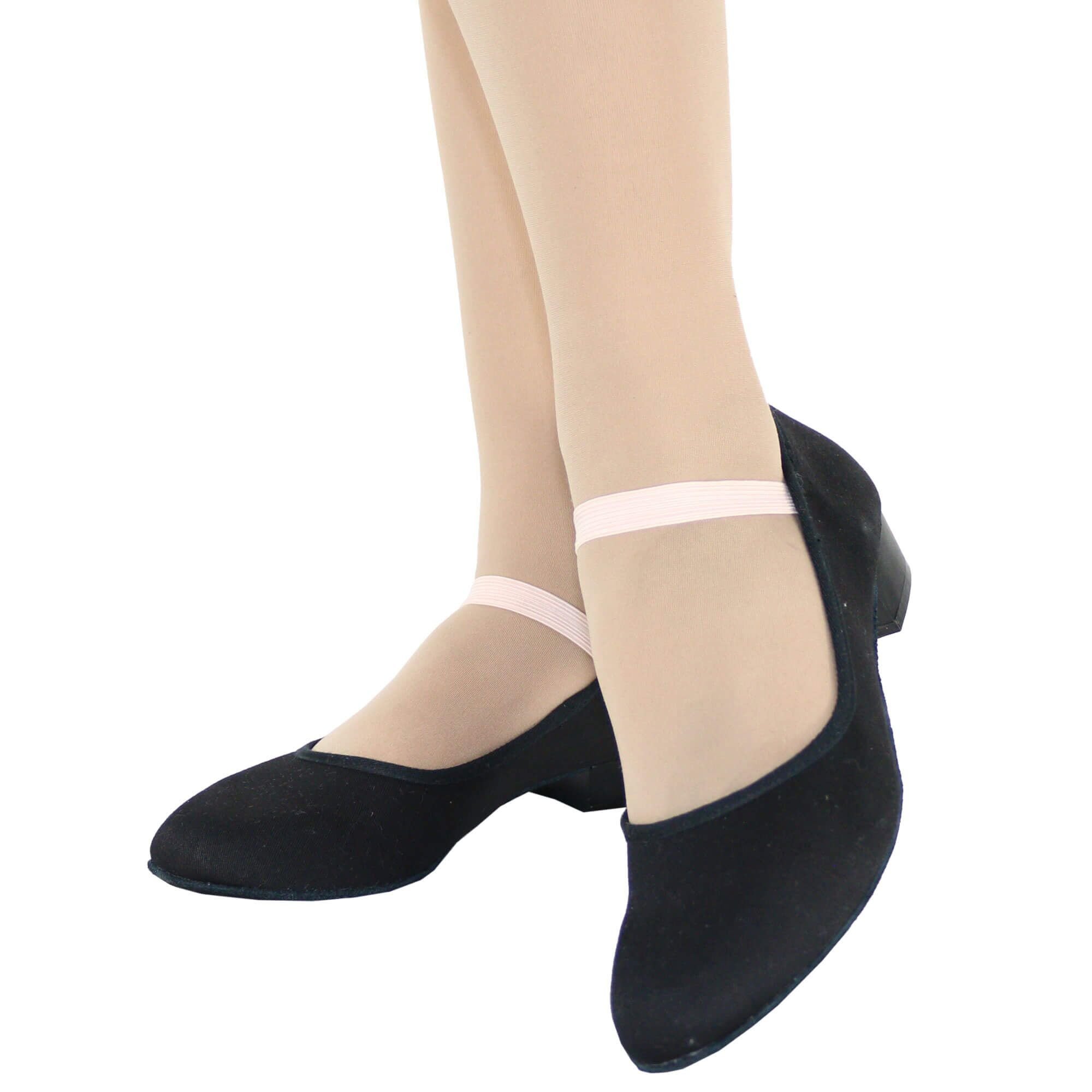 Danzcue Adult Canvas Elastic Strap Character Teacher Shoes - Click Image to Close