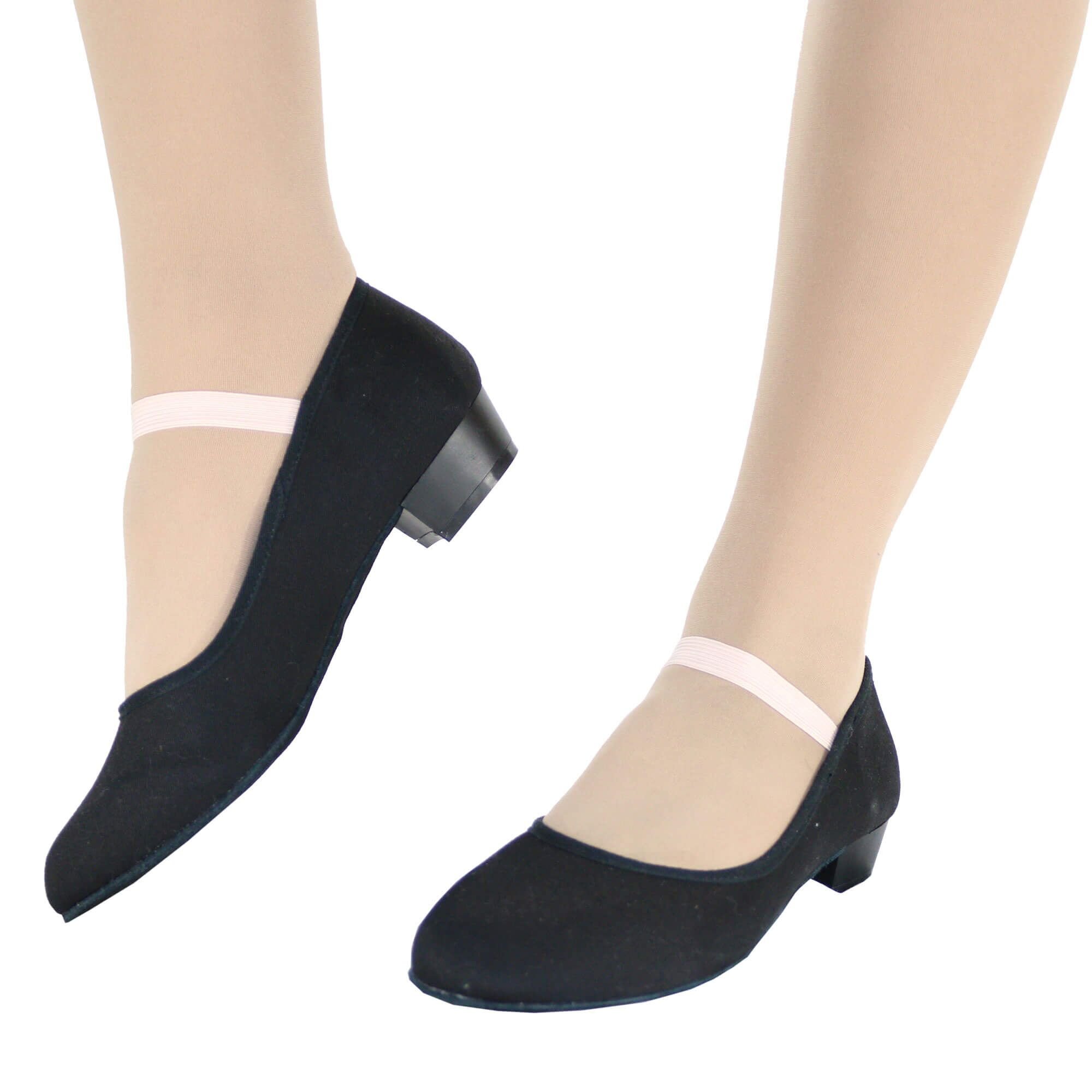 Danzcue Adult Canvas Elastic Strap Character Teacher Shoes - Click Image to Close