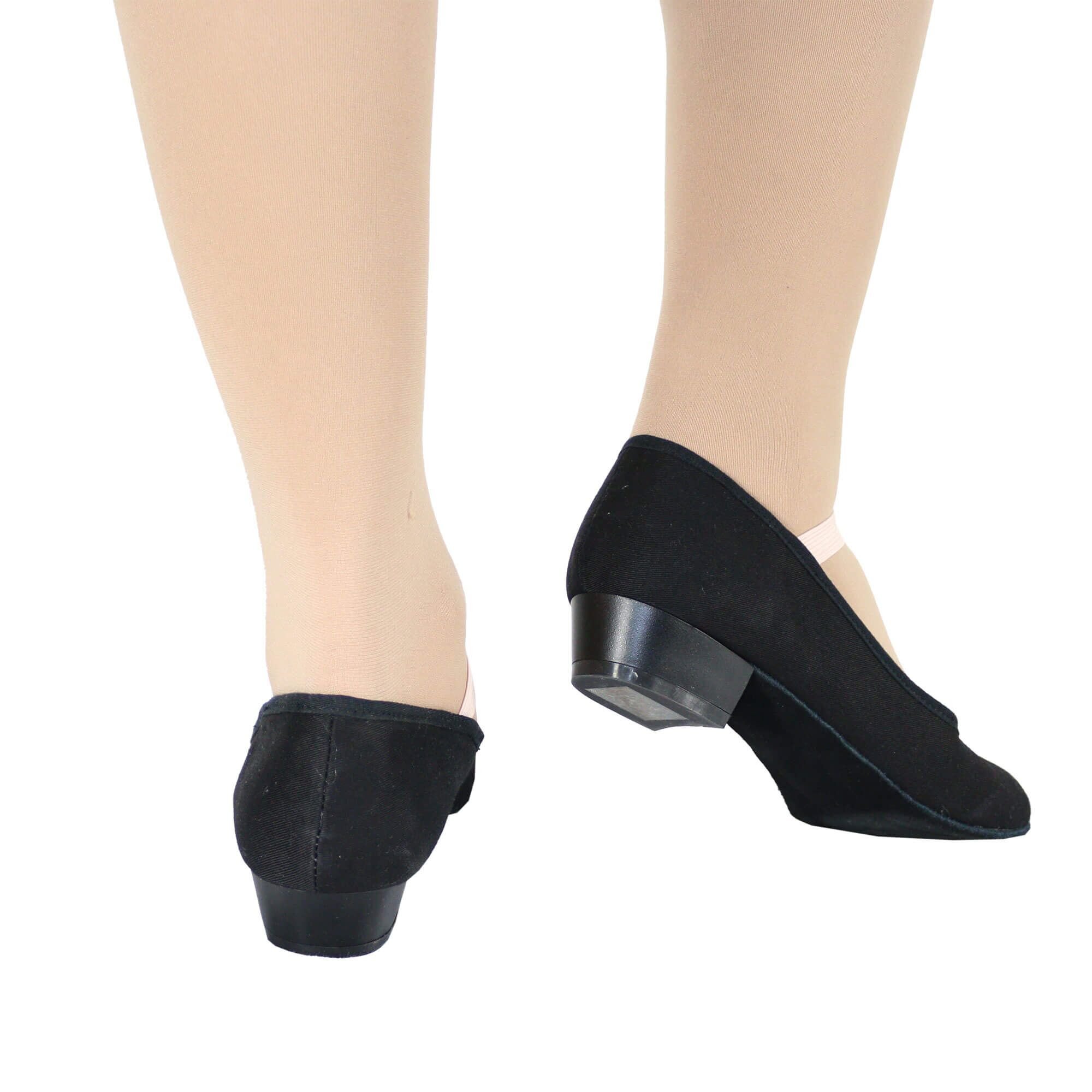 Danzcue Adult Canvas Elastic Strap Character Teacher Shoes - Click Image to Close