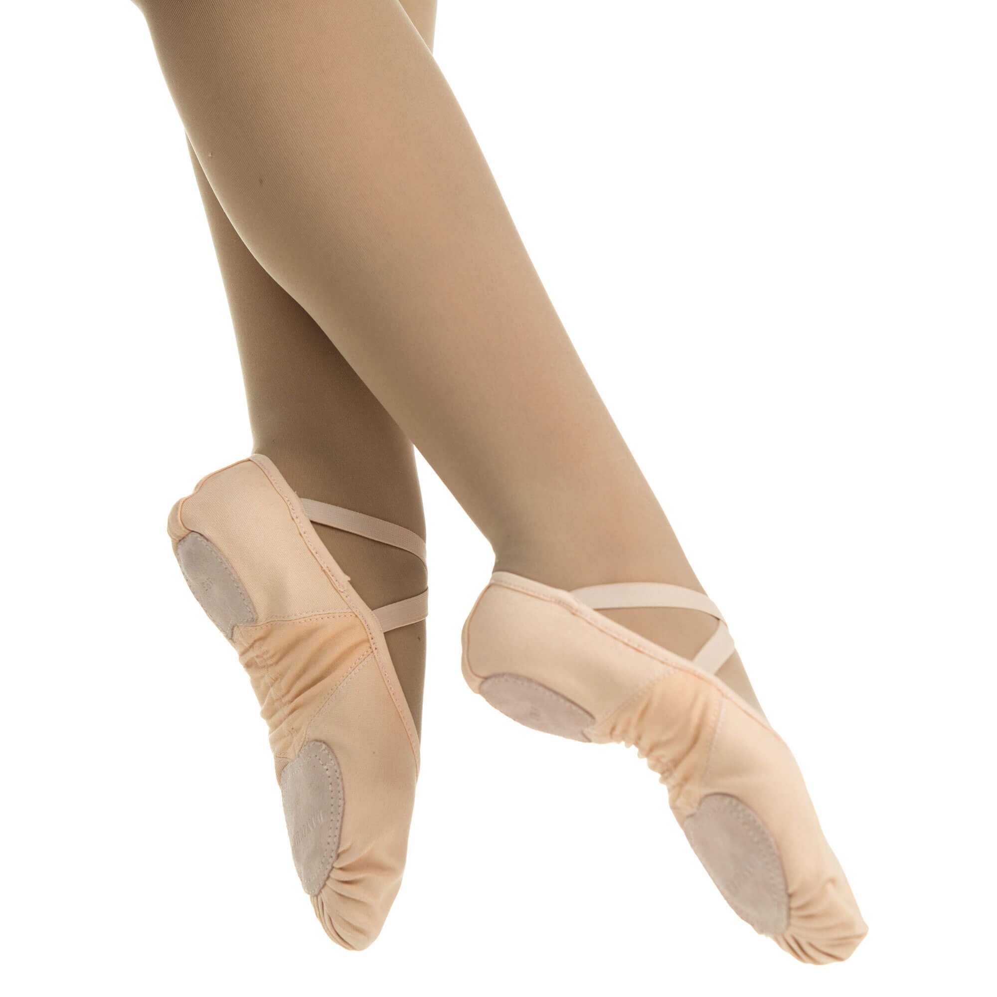 Danzcue Adult Canvas Stretch Ballet Slipper - Click Image to Close