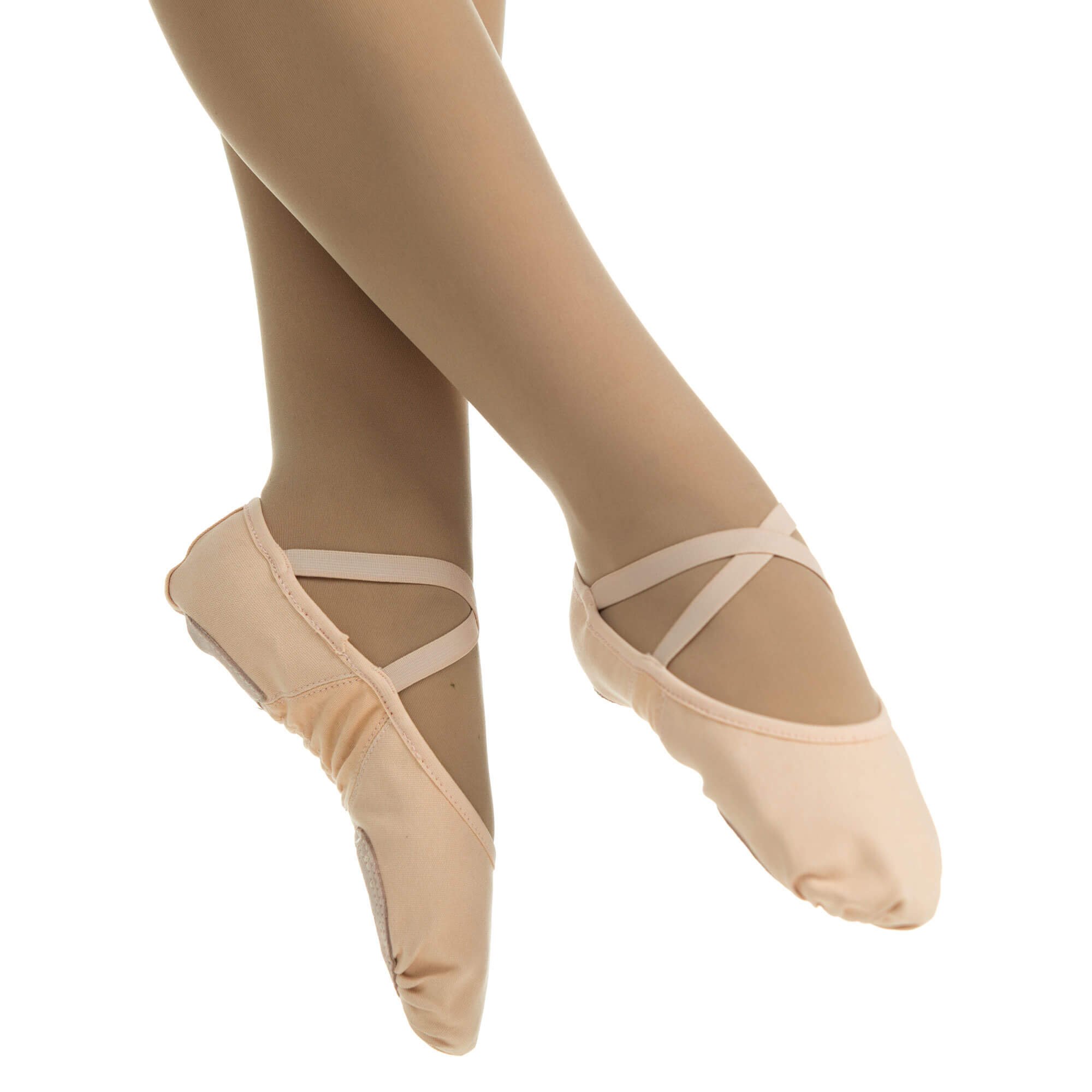 Danzcue Adult Canvas Stretch Ballet Slipper - Click Image to Close
