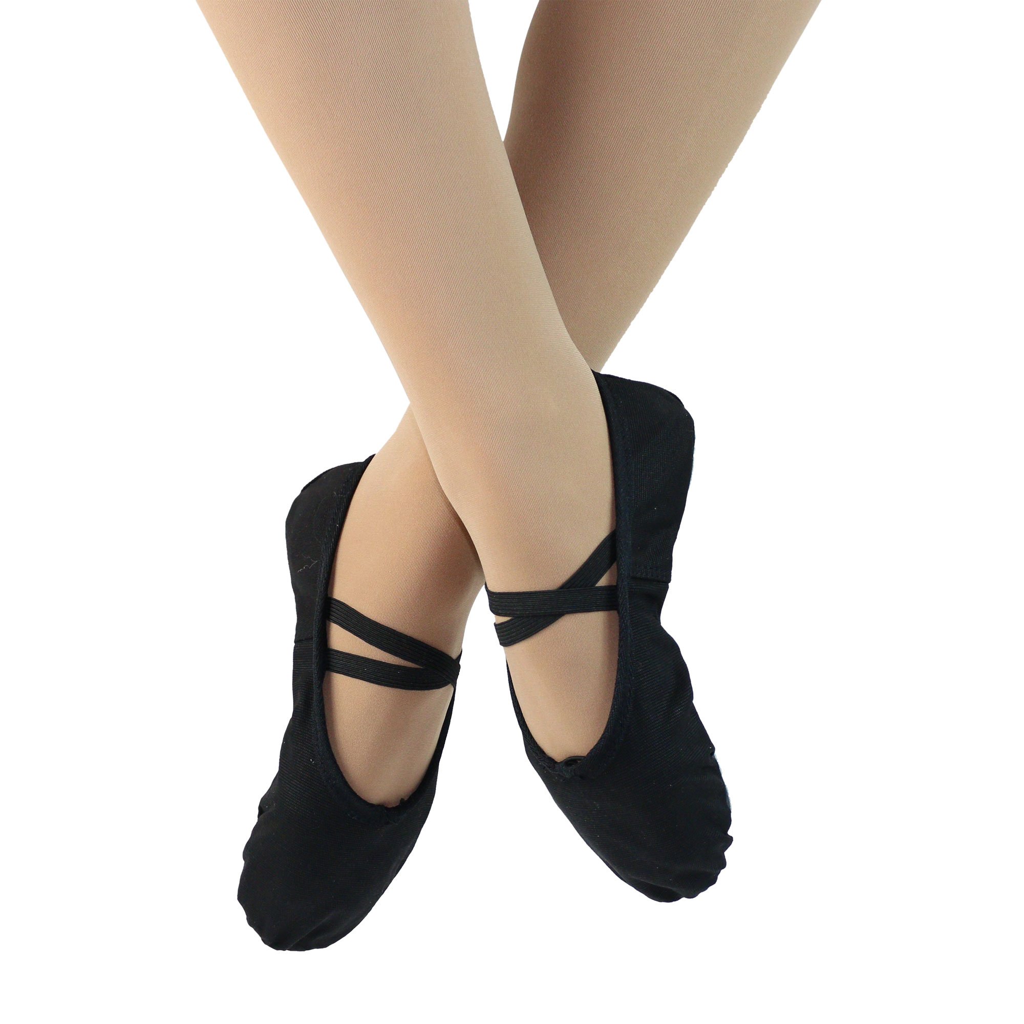 Danzcue Ballet Slipper Women's Canvas Split Sole Ballet Shoes [DQBS019A ...