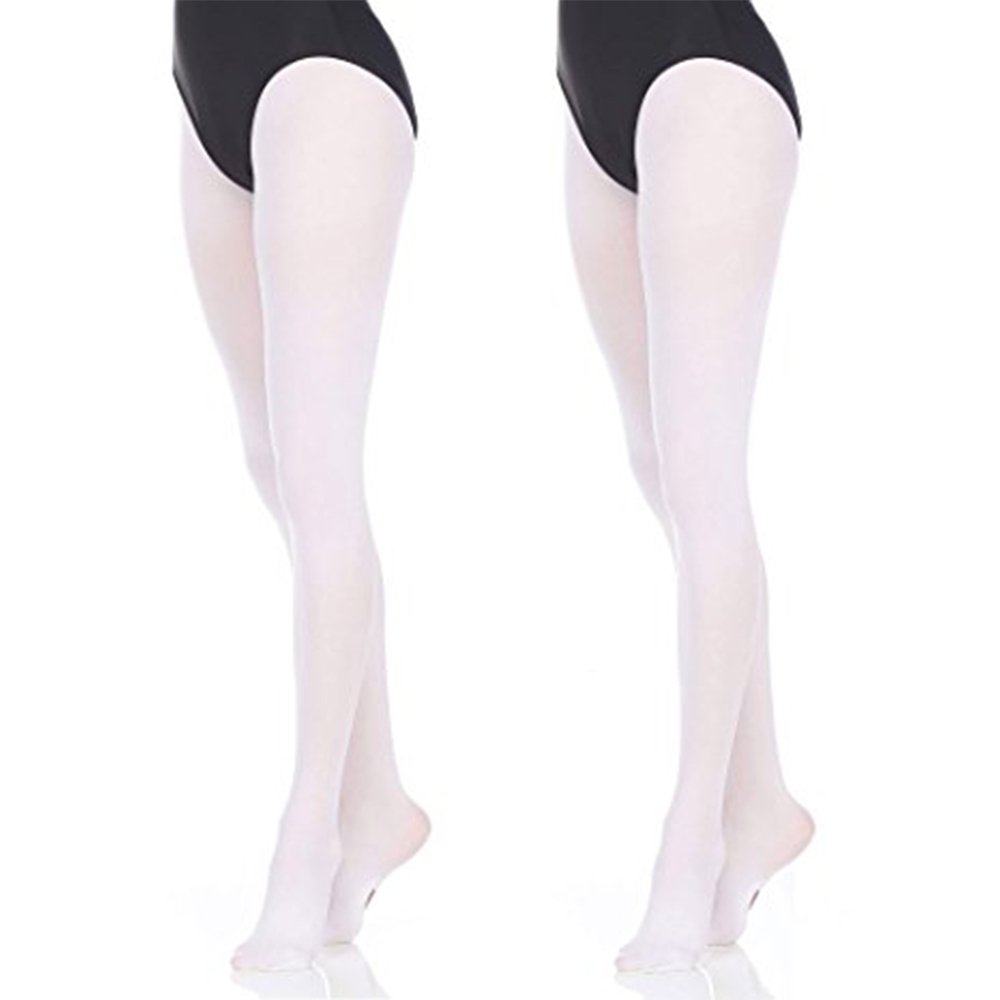 Danzcue 2 Pairs Women's Ultrasoft Stretch Convertible Tights - Click Image to Close