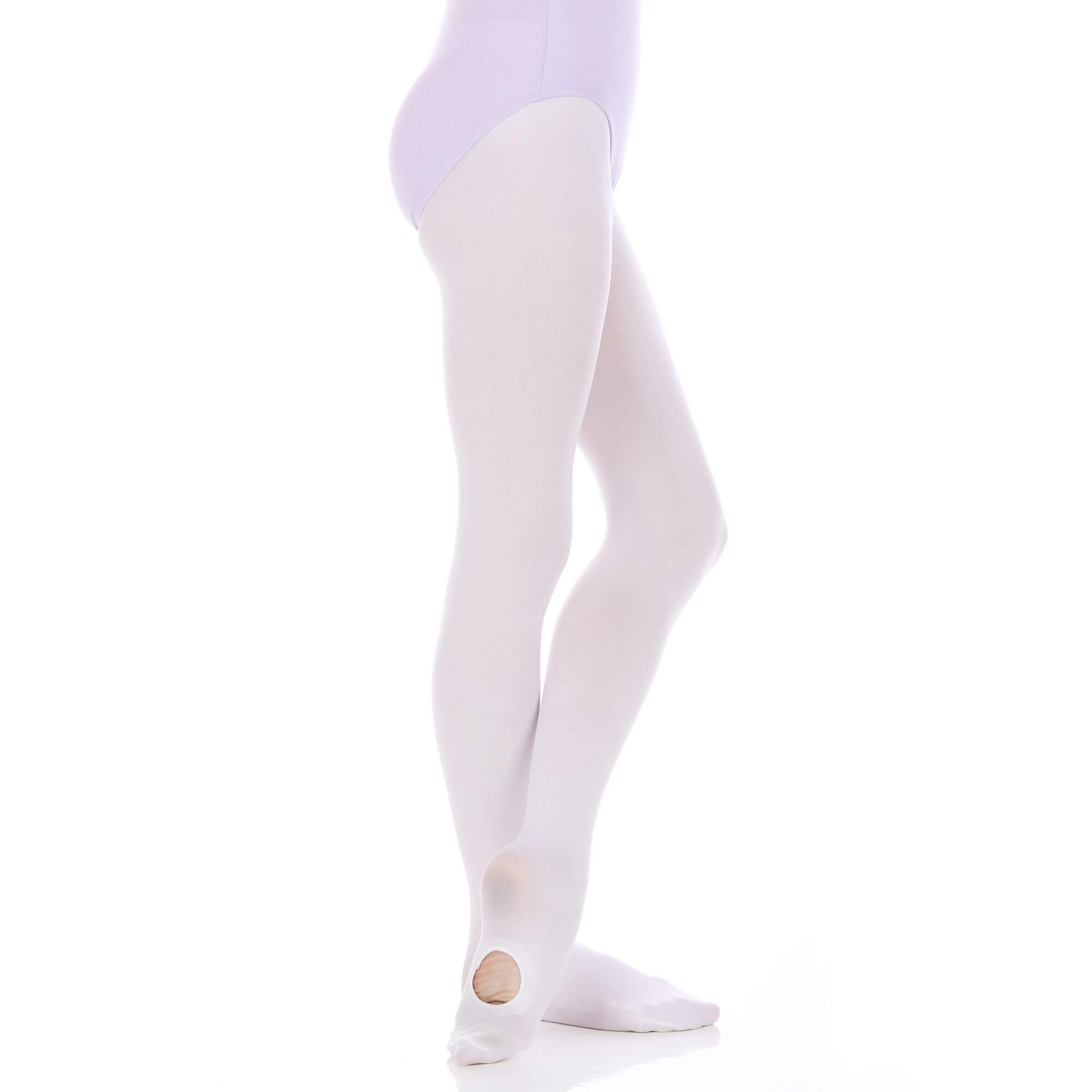 Danzcue Girls' Ultrasoft Stretch Convertible Tights - Click Image to Close