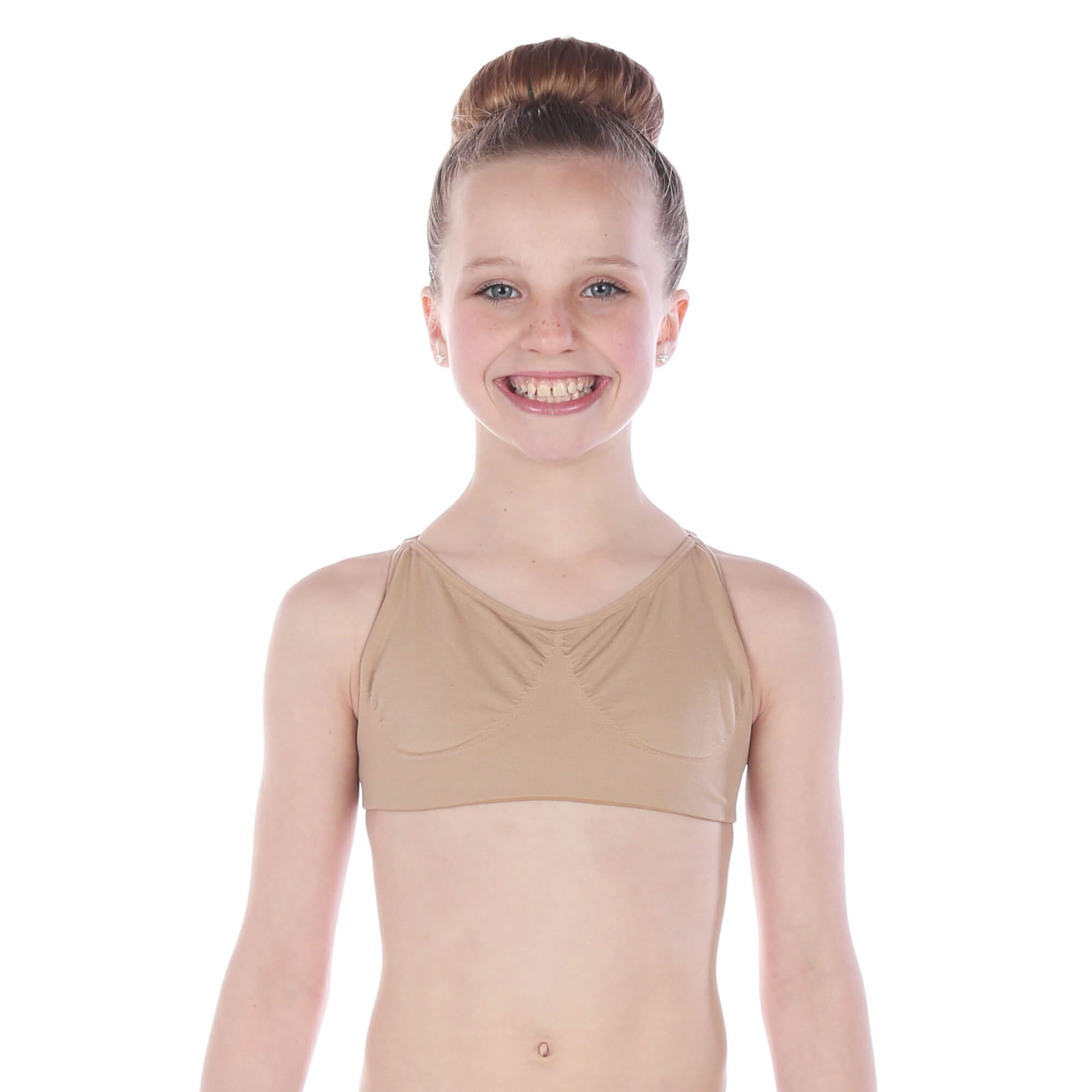 Danzcue Girls' Seamless Bra With Adjustable Strap - Click Image to Close