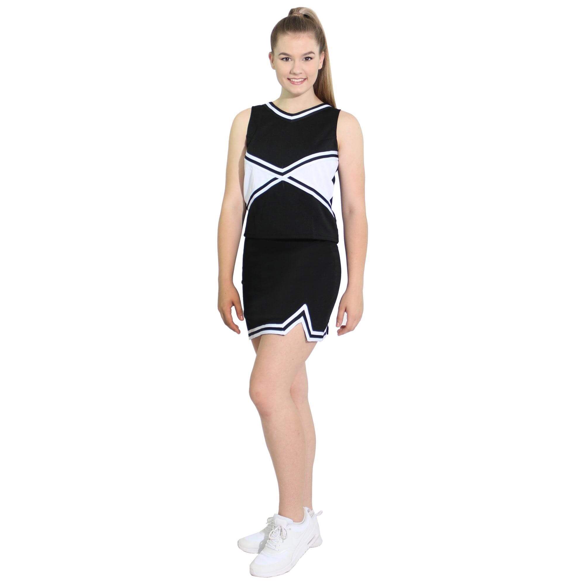 Danzcue Adult Double V A-Line Cheerleaders Uniform Skirt - Click Image to Close
