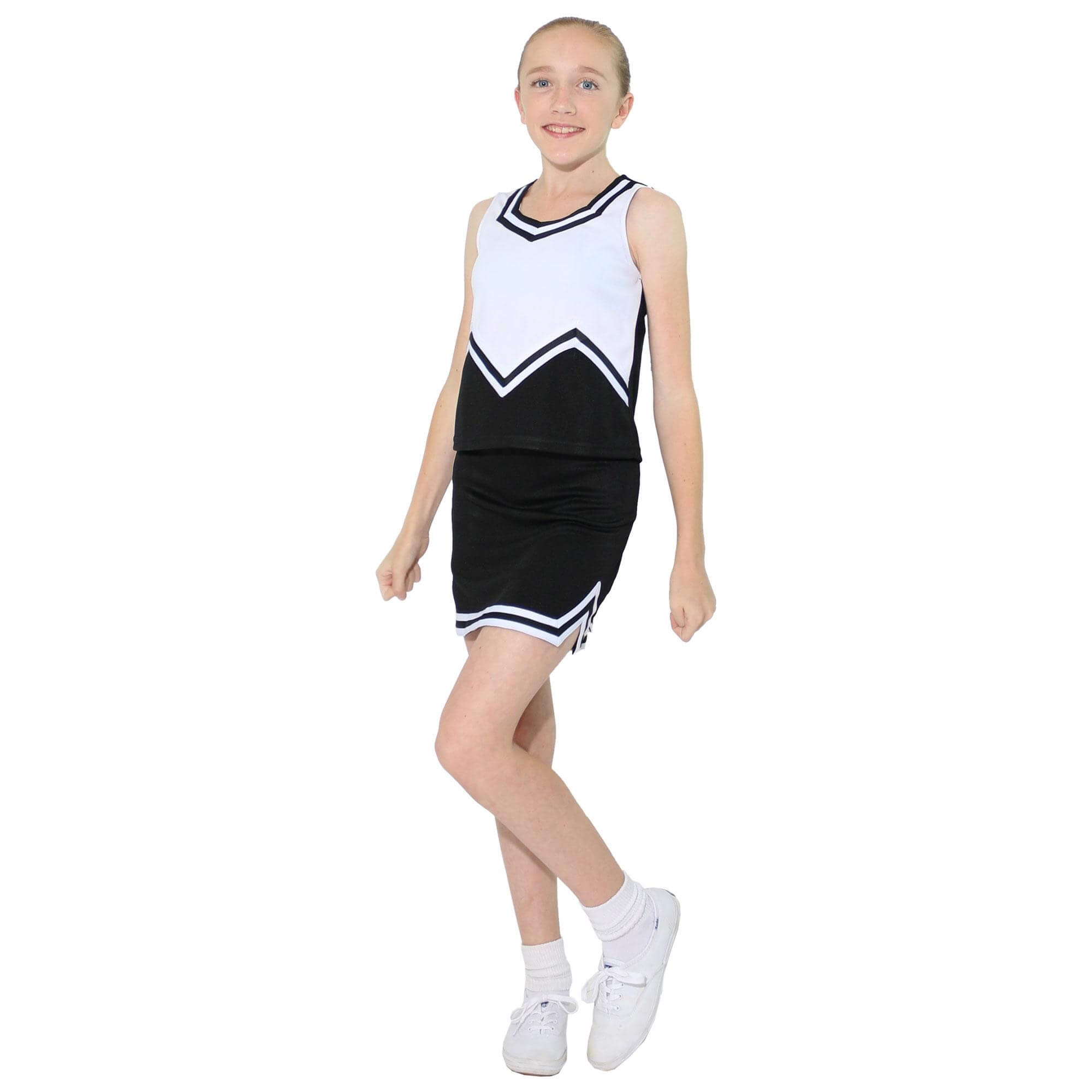 Danzcue Child Double V A-Line Cheer Skirt - Click Image to Close