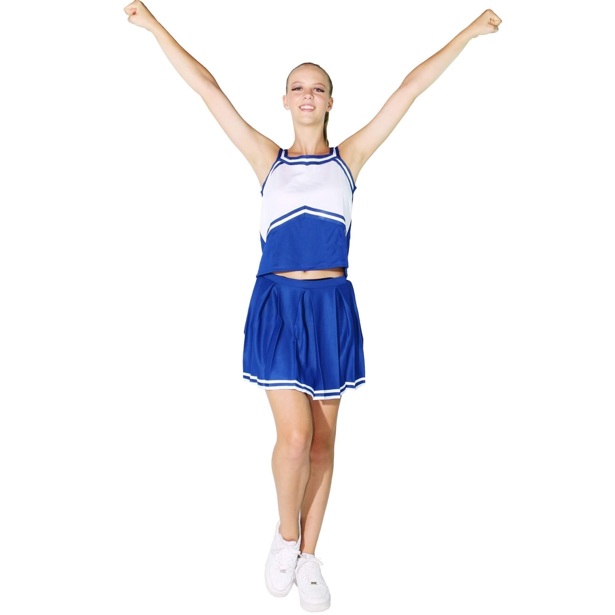 Danzcue Adult Knit Pleat Cheerleading Skirt - Click Image to Close