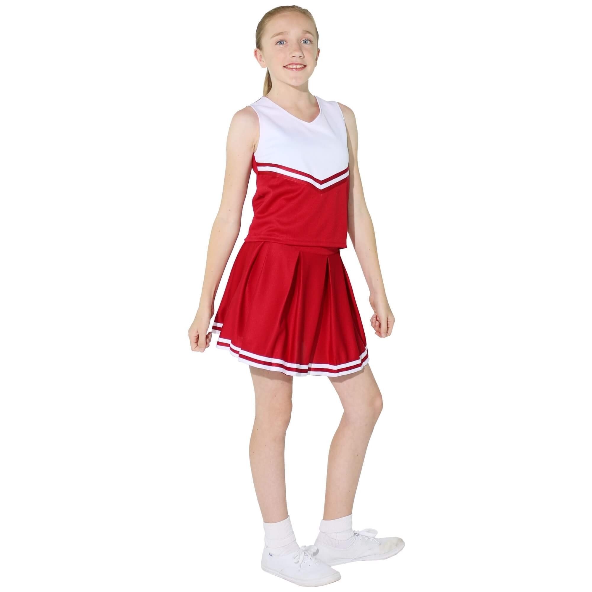 Danzcue Child Knit Pleat Cheerleading Skirt - Click Image to Close