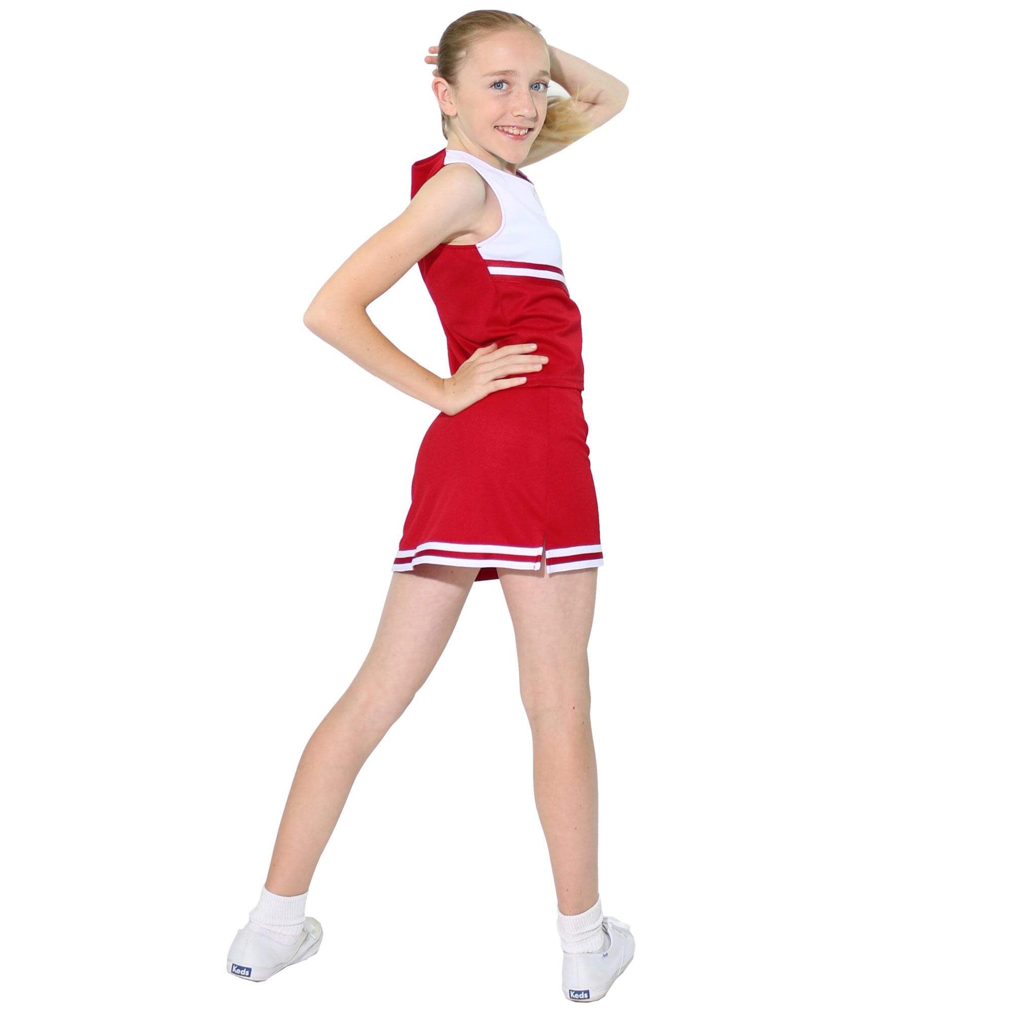 Danzcue Child A-Line Cheerleading Skirt - Click Image to Close