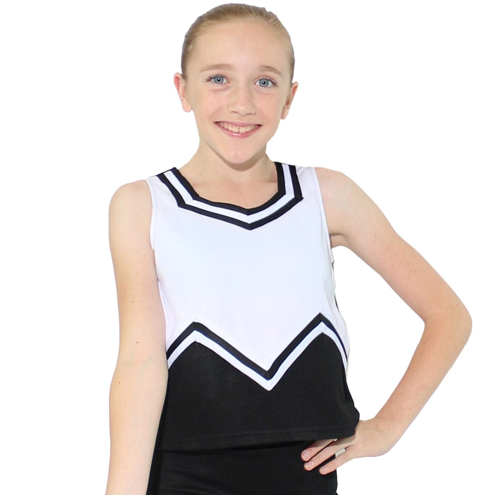 Danzcue Child M Sweetheart Cheerleaders Uniform Shell Top - Click Image to Close