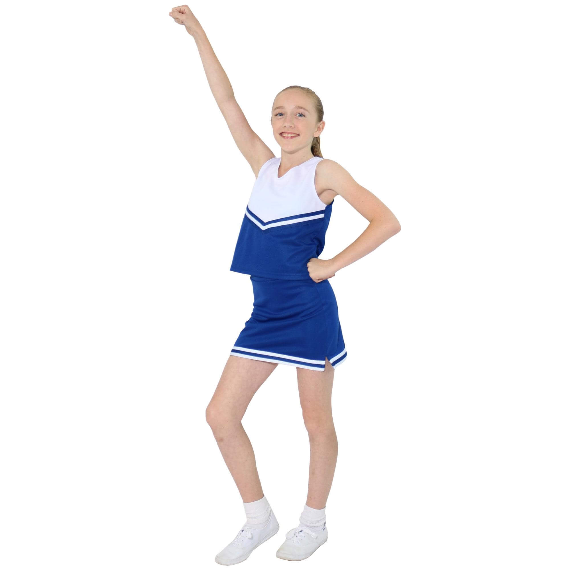 Danzcue Child V-Neck Cheerleaders Uniform Shell Top - Click Image to Close