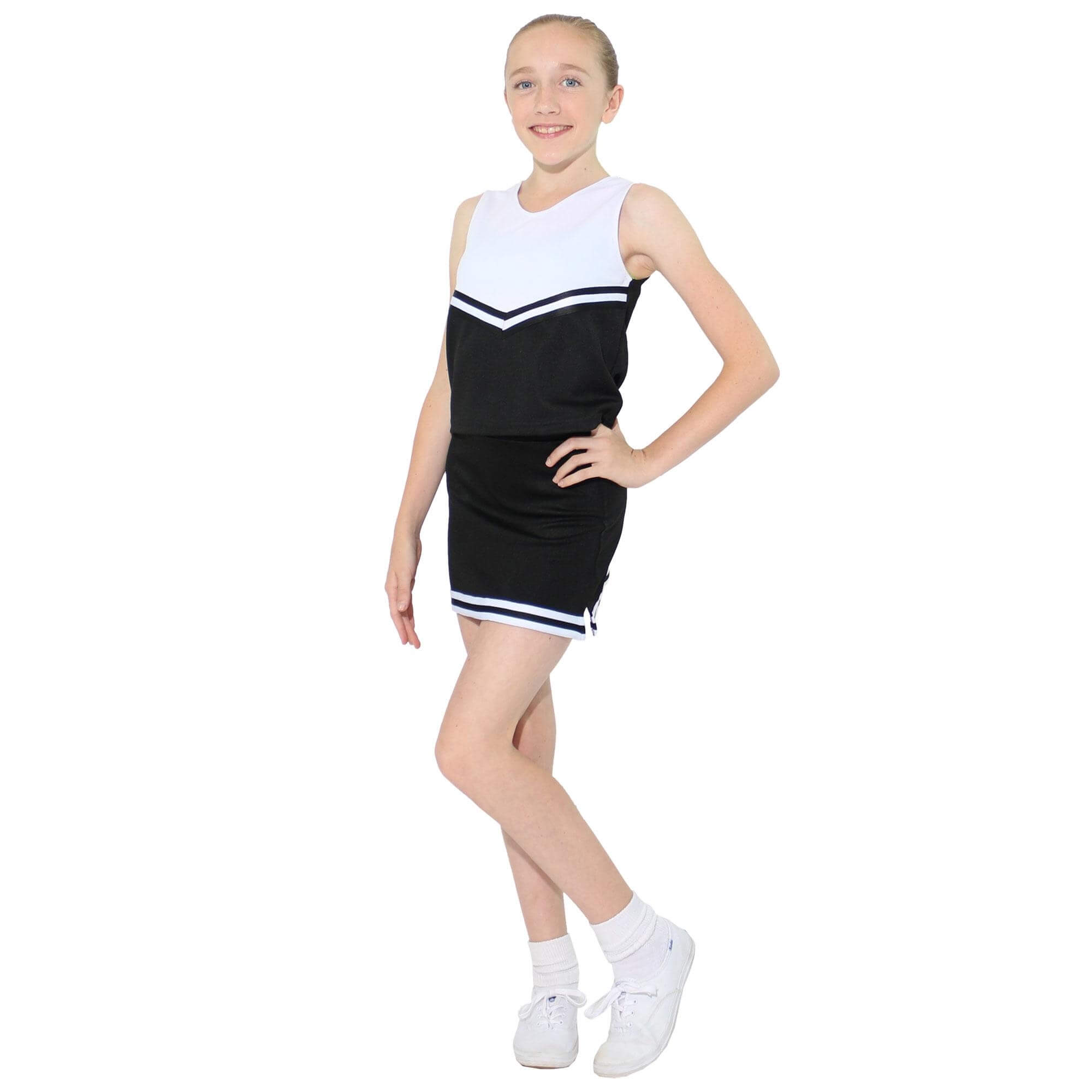 Danzcue Child V-Neck Cheerleaders Uniform Shell Top - Click Image to Close