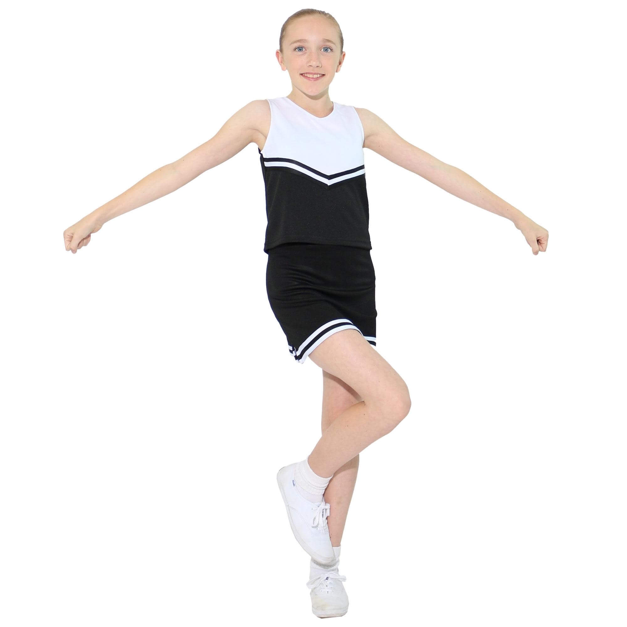 Danzcue Child V-Neck Cheerleaders Uniform Shell Top - Click Image to Close