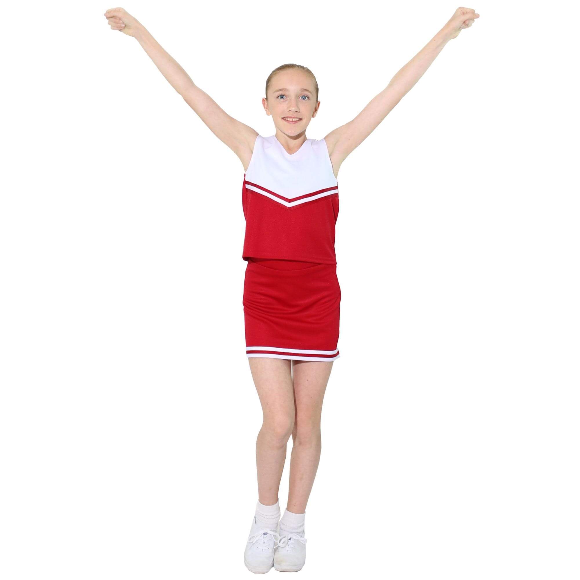 Danzcue Child V-Neck Cheerleaders Uniform Shell Top - Click Image to Close