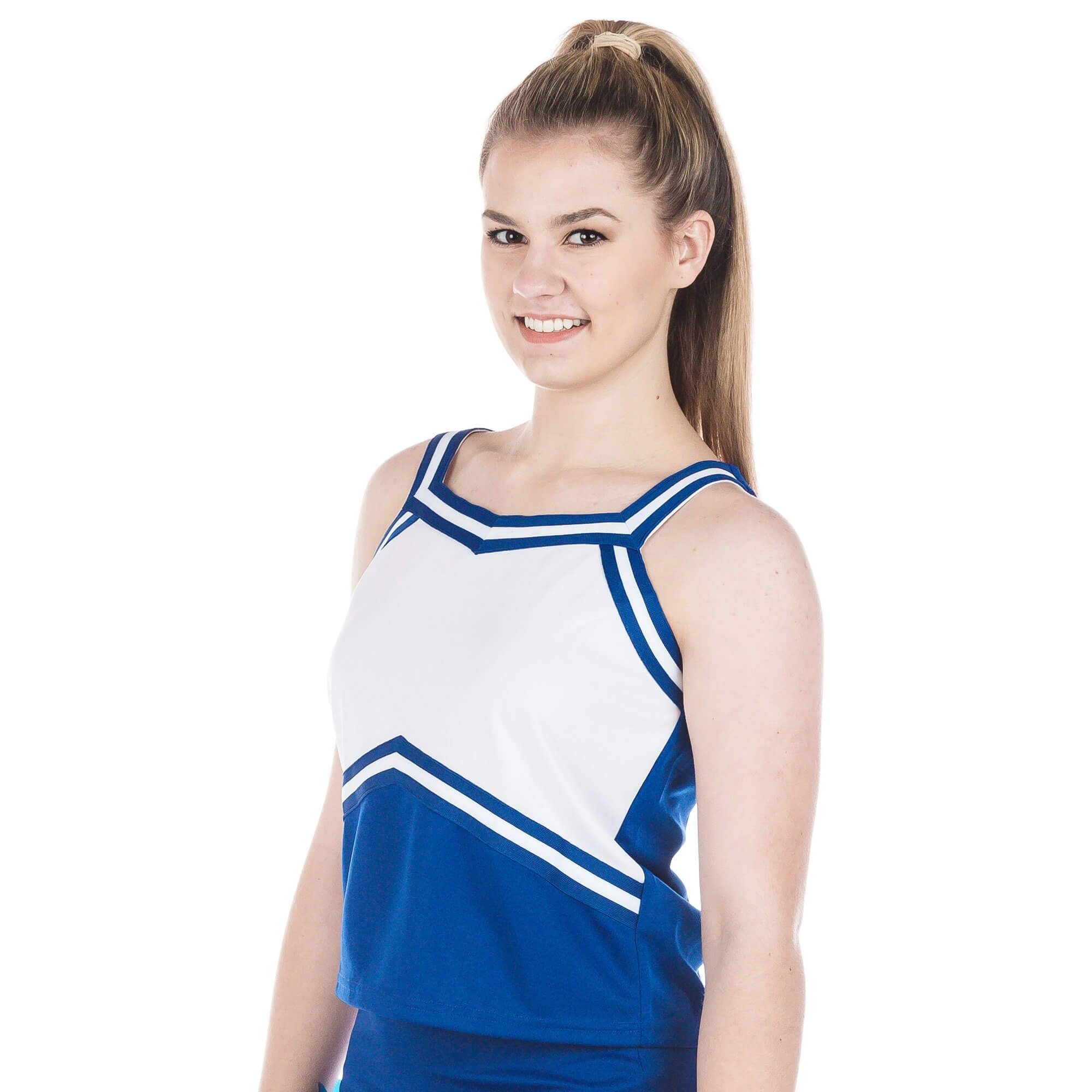 Danzcue Adult Sweetheart Cheerleaders Uniform Shell Top - Click Image to Close