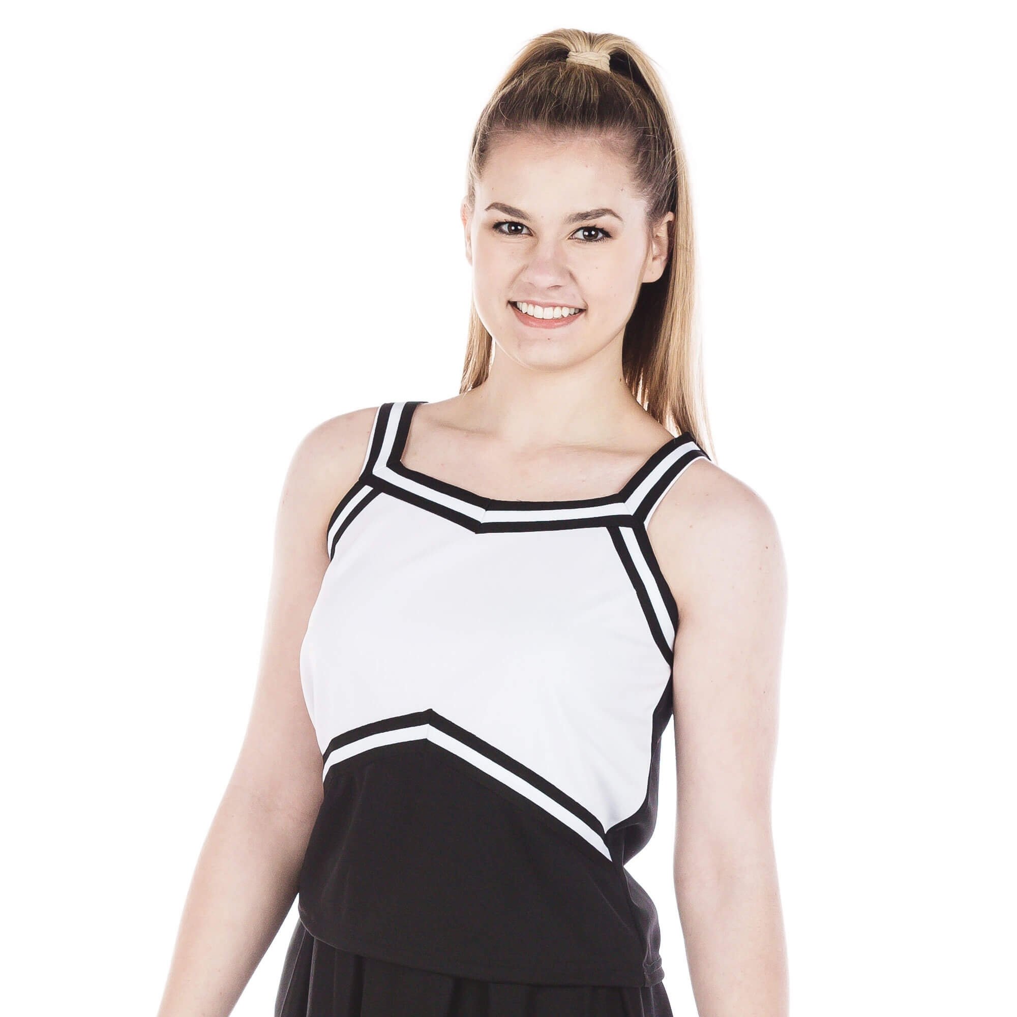 Danzcue Adult Sweetheart Cheerleaders Uniform Shell Top - Click Image to Close