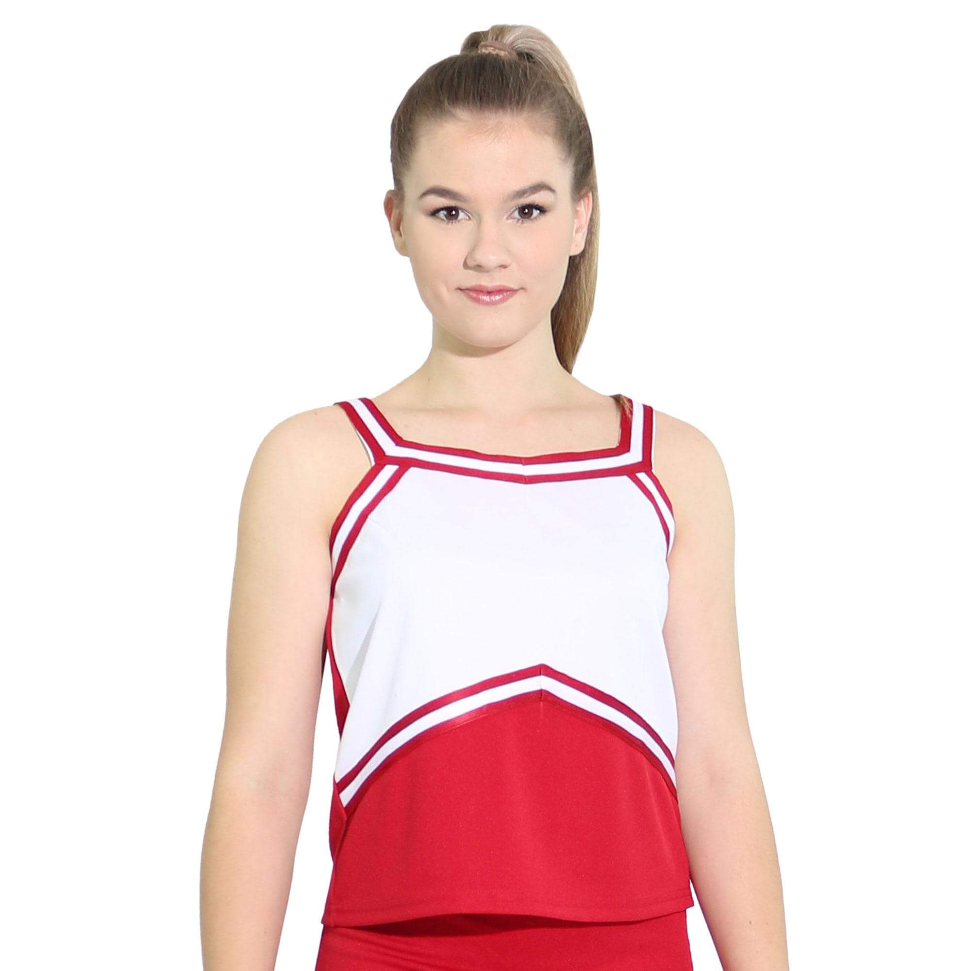 Danzcue Adult Sweetheart Cheerleaders Uniform Shell Top - Click Image to Close