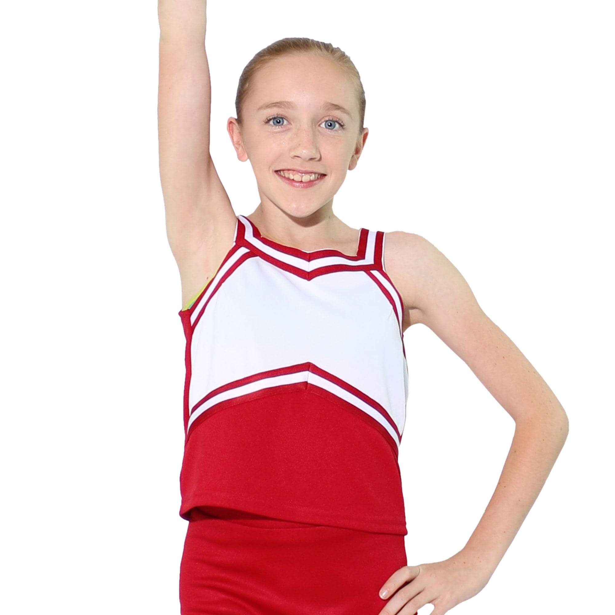 Danzcue Child Sweetheart Cheerleaders Uniform Shell Top - Click Image to Close