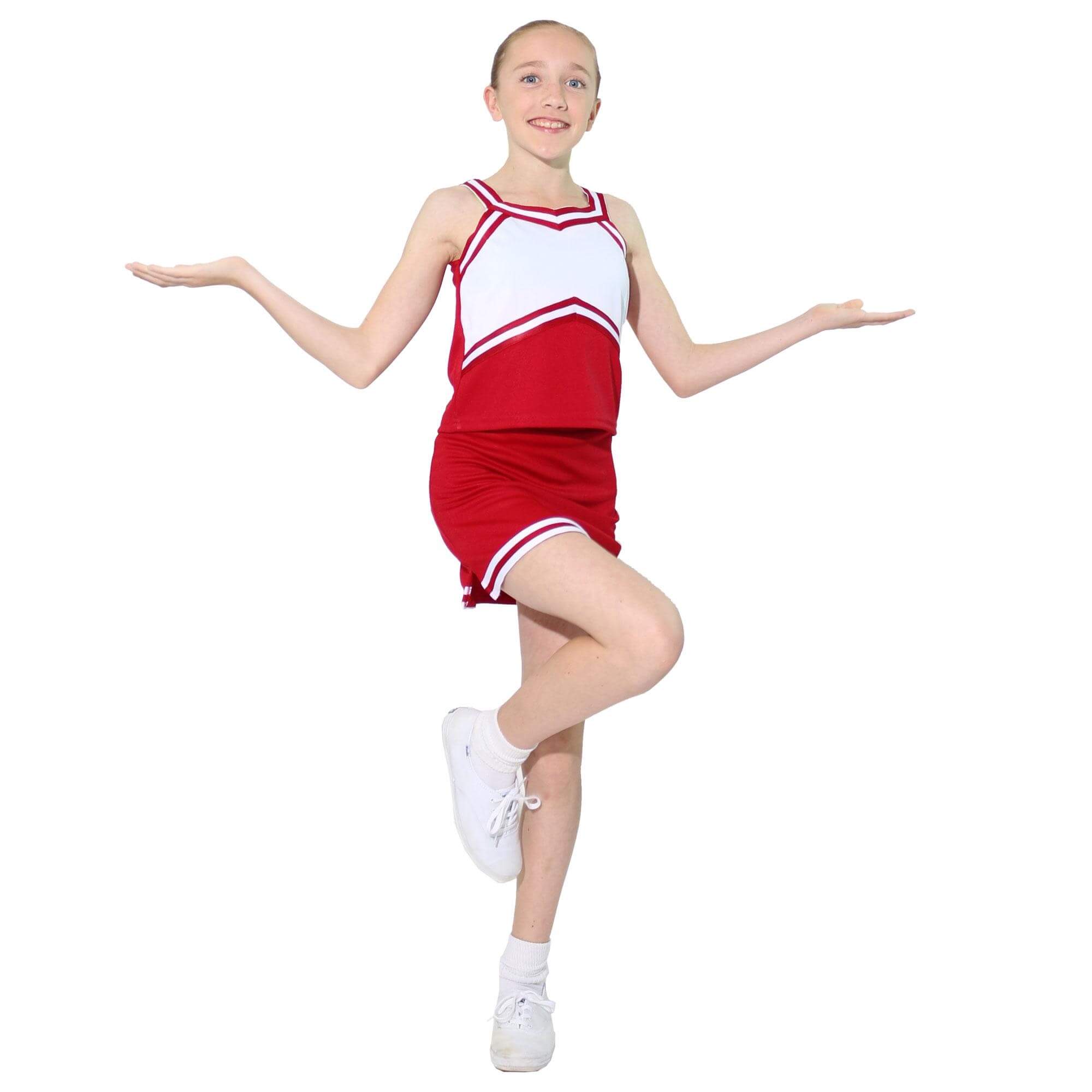 Danzcue Child Sweetheart Cheerleaders Uniform Shell Top - Click Image to Close